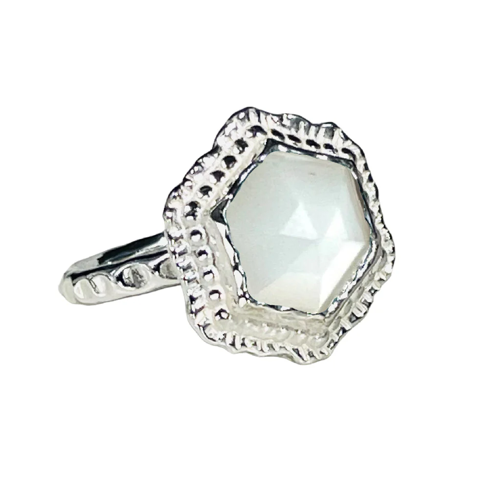 Hex Gemstone Ring - Image 8