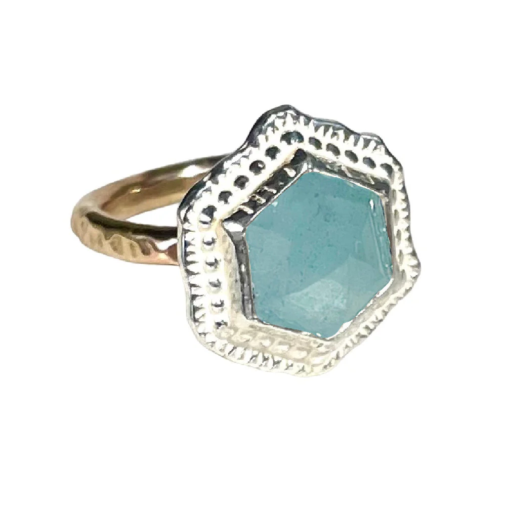 Hex Gemstone Ring - Image 9