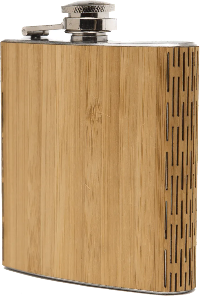 High Quality 6 oz. Wooden Hip Flask - Hand Crafted from Local Wood - Image 4