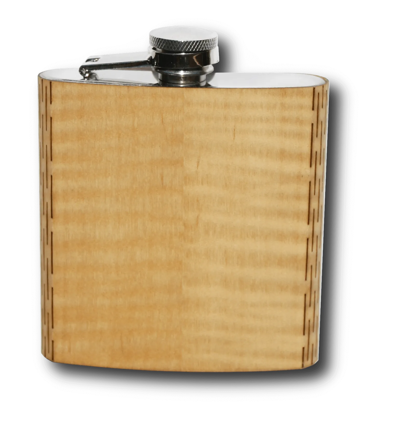 High Quality 6 oz. Wooden Hip Flask - Hand Crafted from Local Wood - Image 7
