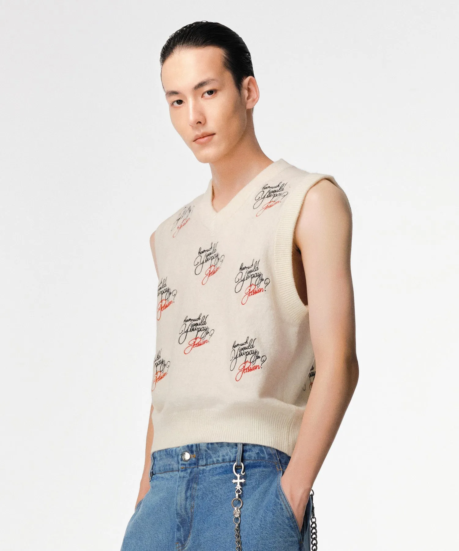 "How much would you pay for passion?" Sweater Vest - Image 3