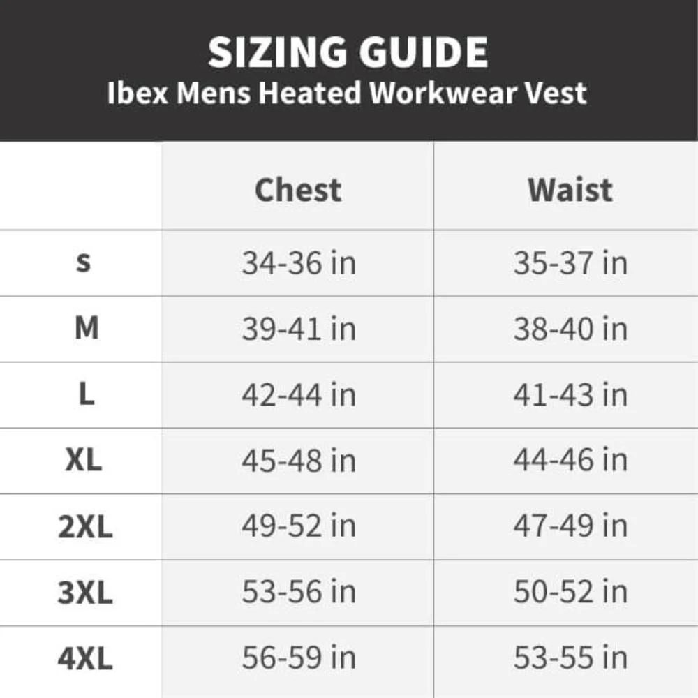 Ibex Mens Heated Workwear Vest - Image 10