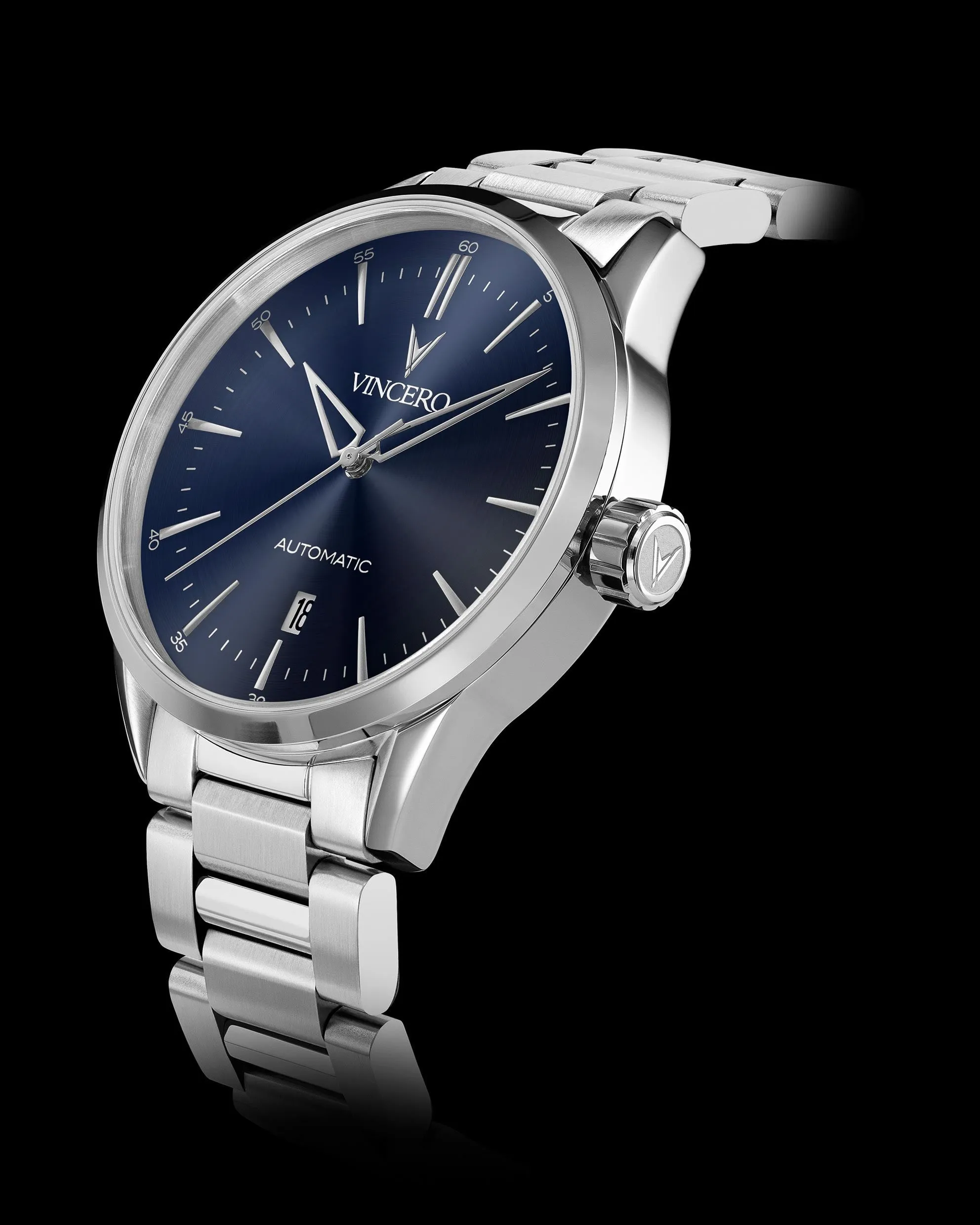 Icon Automatic Men's Watches - Silver/Blue - Image 3