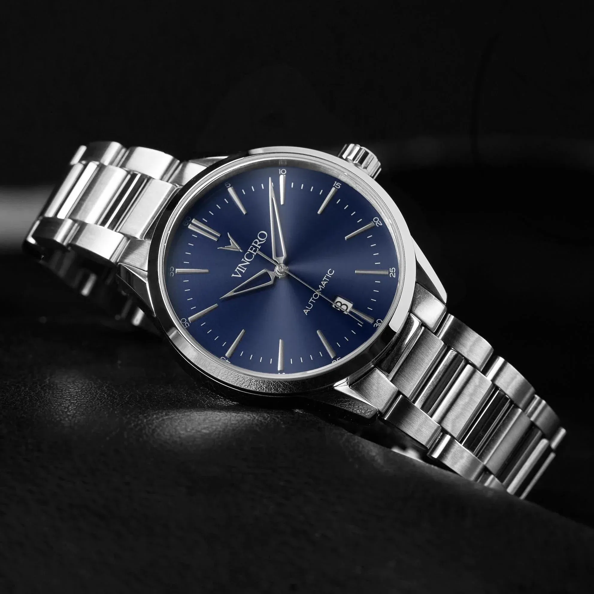Icon Automatic Men's Watches - Silver/Blue - Image 5