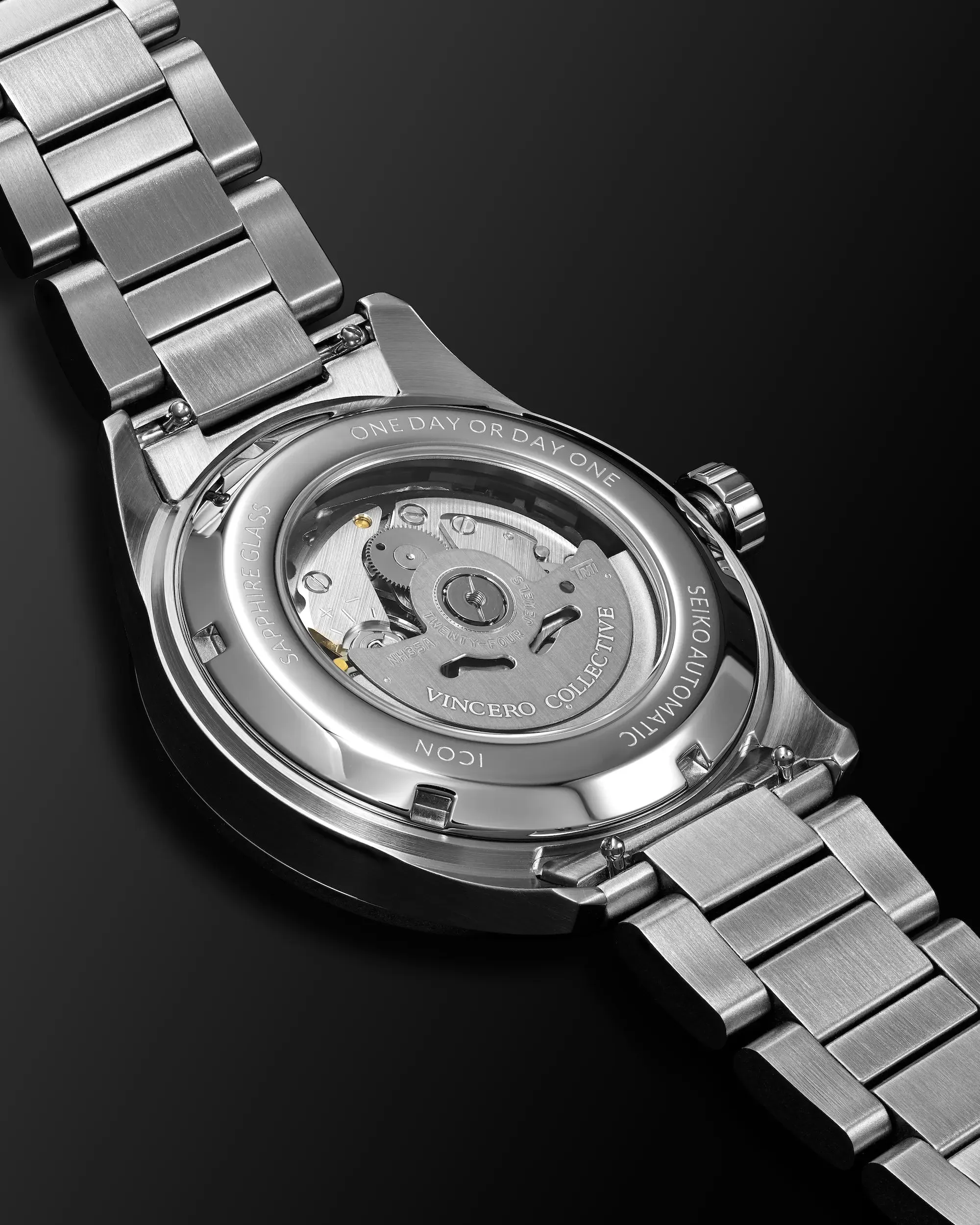 Icon Automatic Men's Watches - Silver/Blue - Image 7