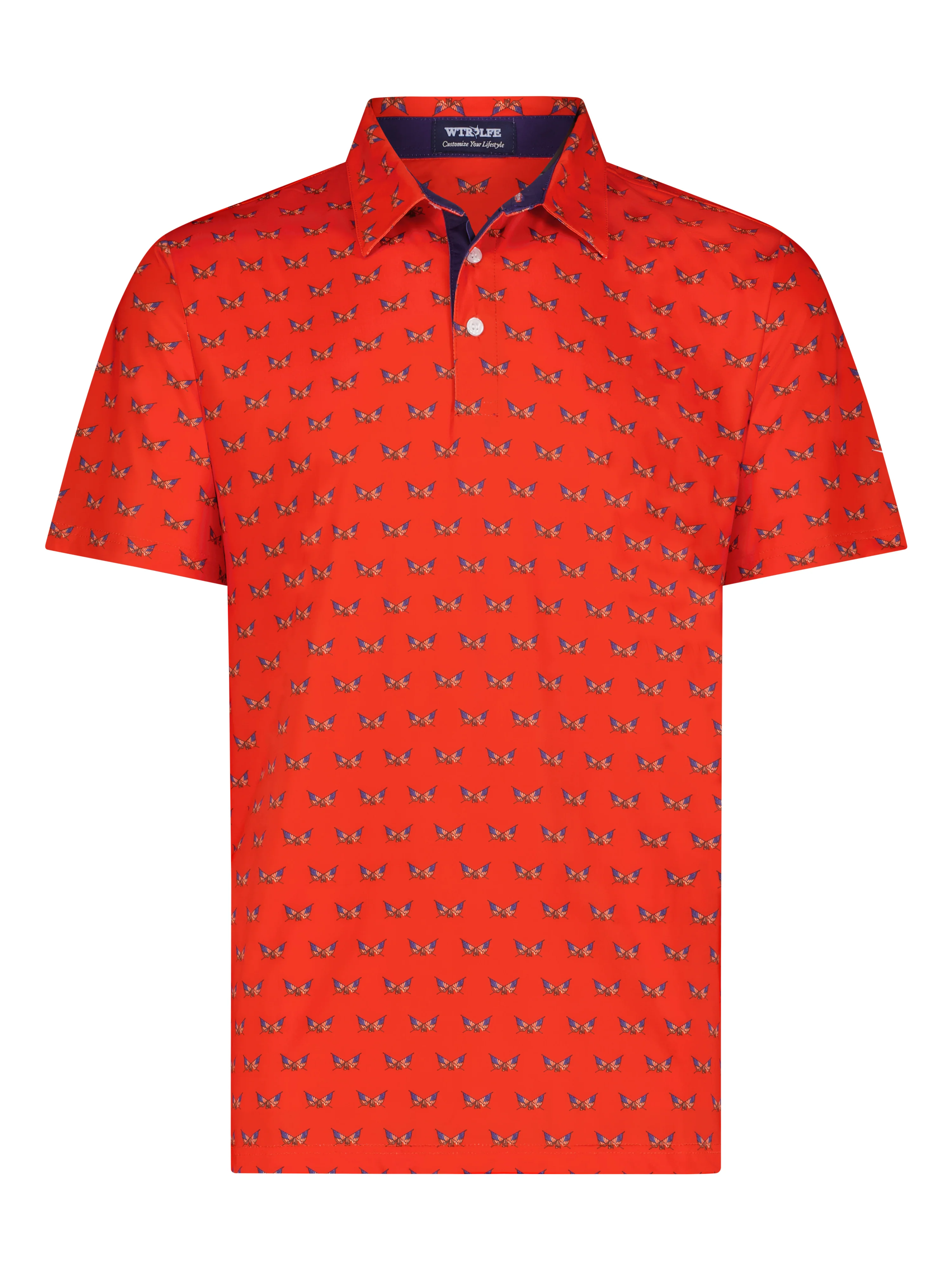 Men's Independence Polo. Red - Image 2