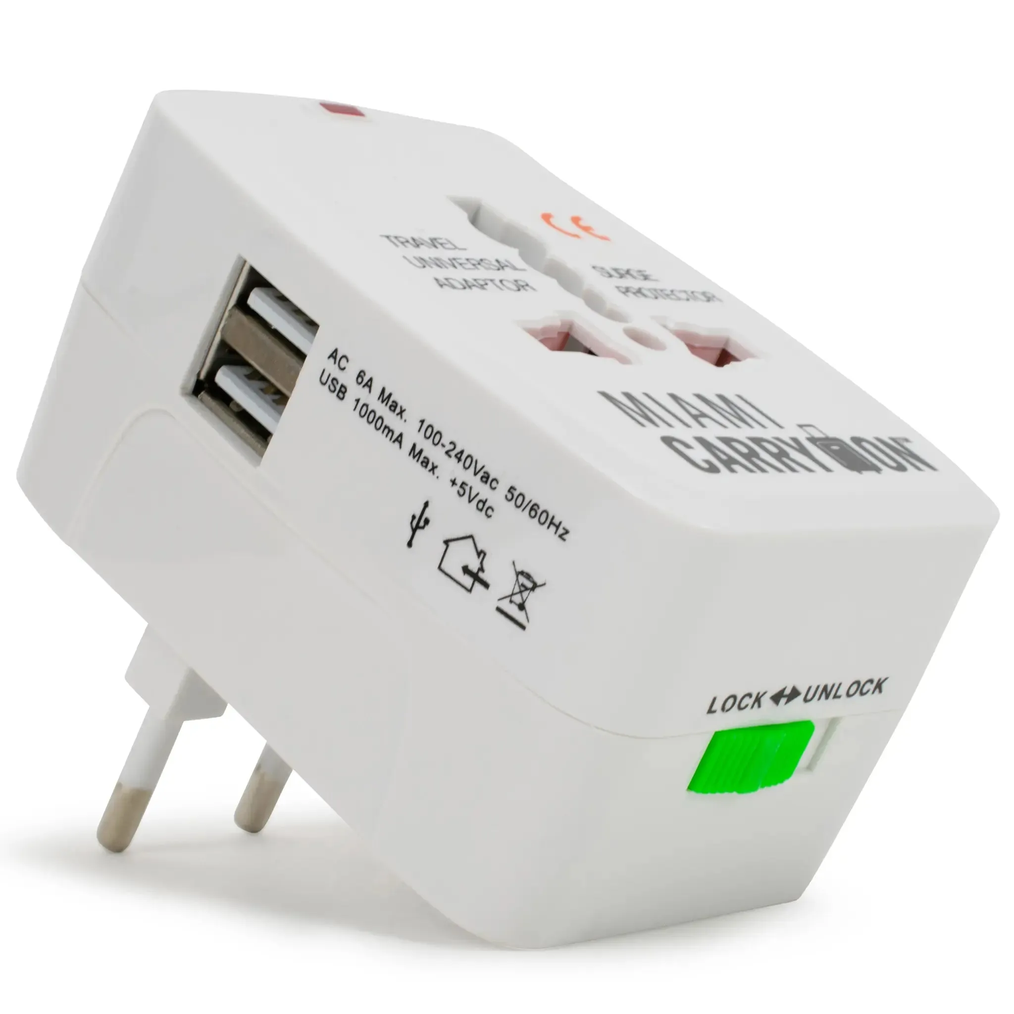 International Travel Adapter with USB Ports - Image 6