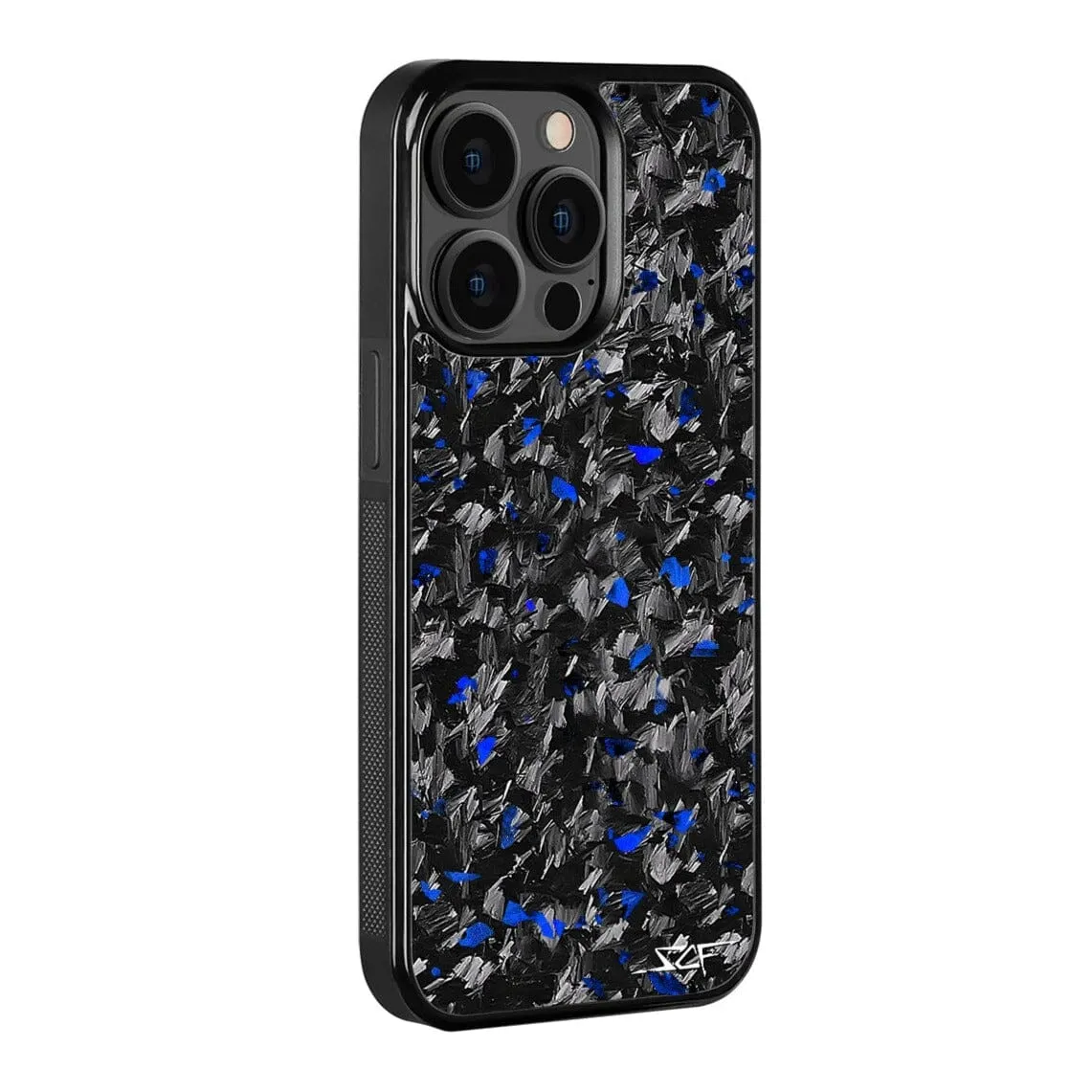 iPhone 15 Pro Max Real Blue Flake Forged Carbon Fiber Phone Case | CLASSIC Series - Image 2