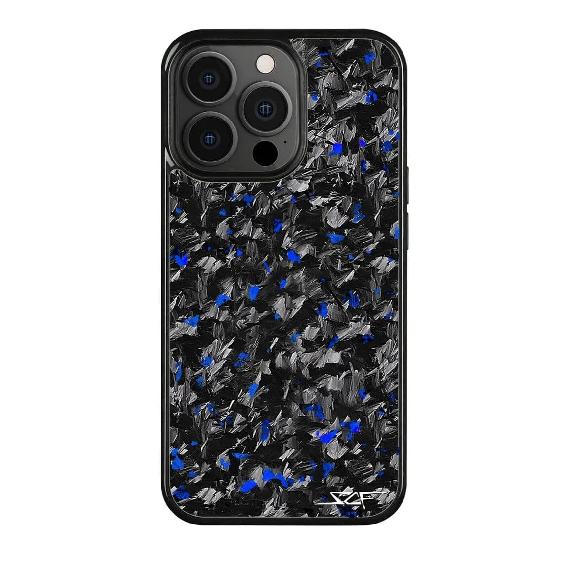 iPhone 15 Pro Max Real Blue Flake Forged Carbon Fiber Phone Case | CLASSIC Series - Image 3