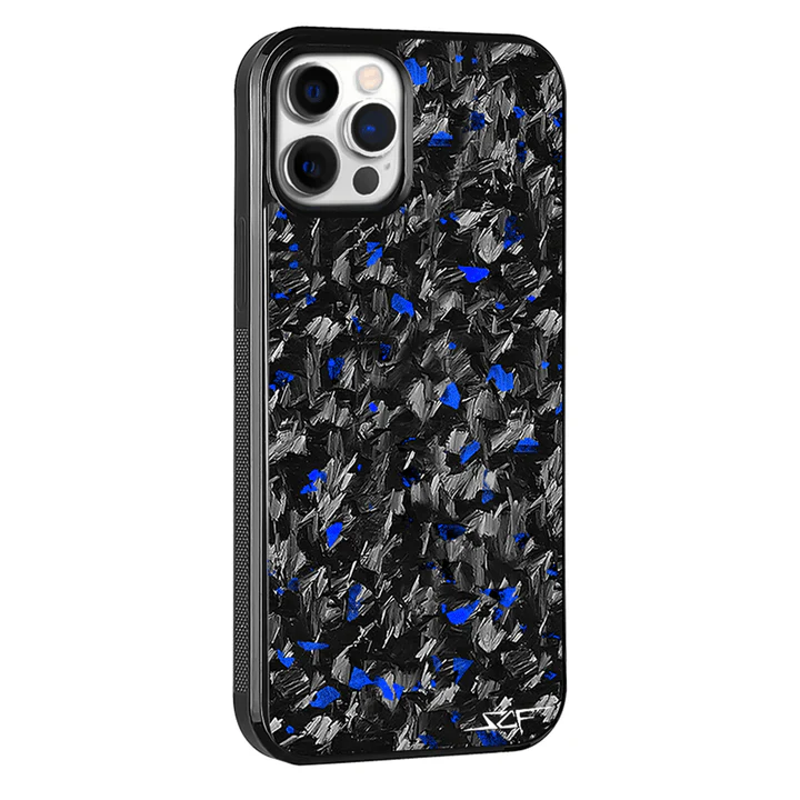 iPhone 15 Pro Max Real Blue Flake Forged Carbon Fiber Phone Case | CLASSIC Series - Image 8