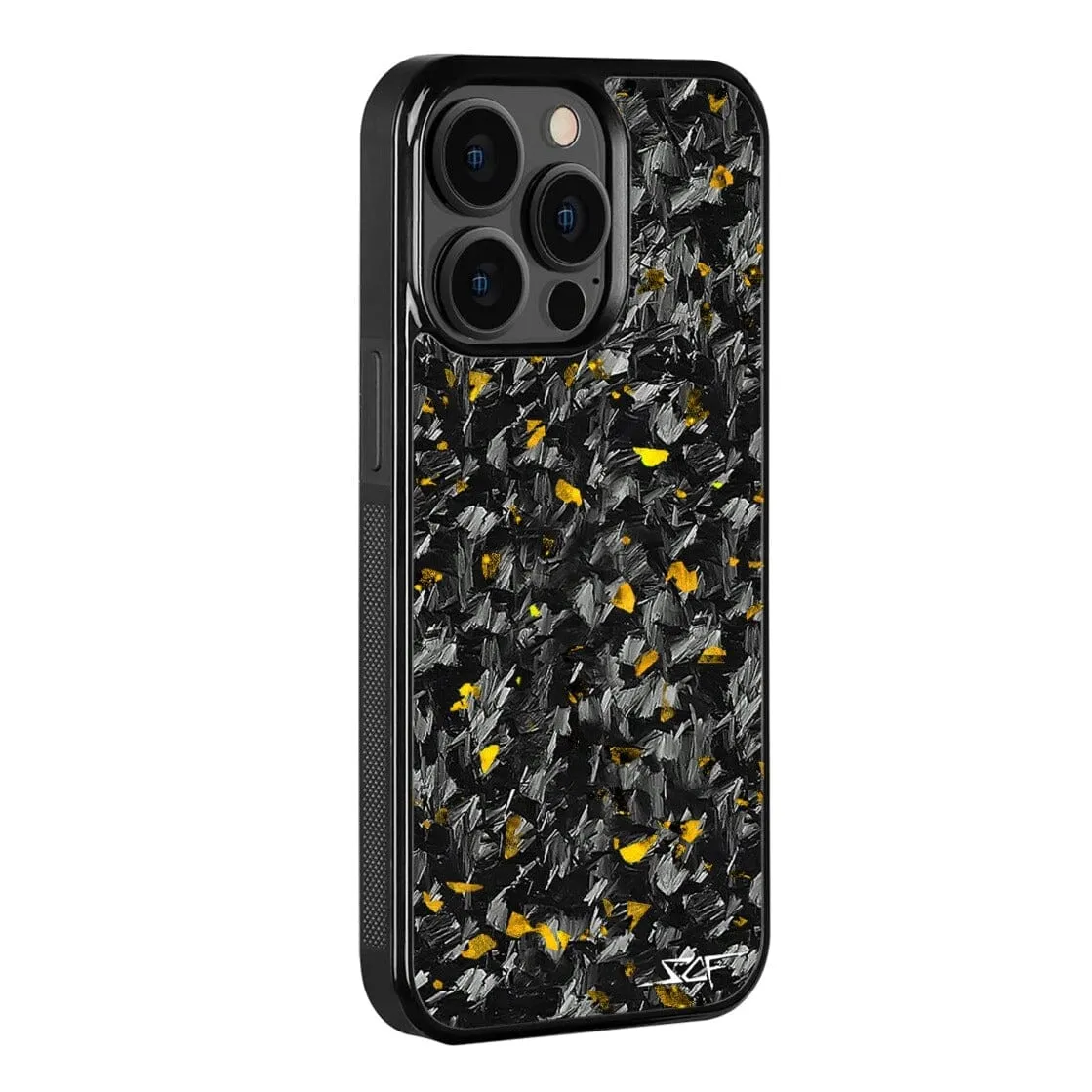 iPhone 15 Pro Max Real Gold Flake Forged Carbon Fiber Phone Case | CLASSIC Series - Image 2