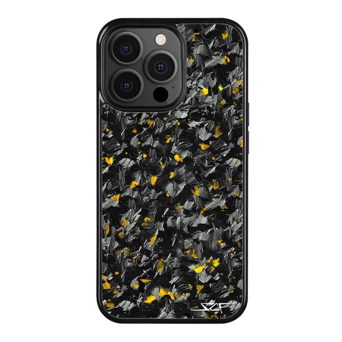 iPhone 15 Pro Max Real Gold Flake Forged Carbon Fiber Phone Case | CLASSIC Series - Image 3