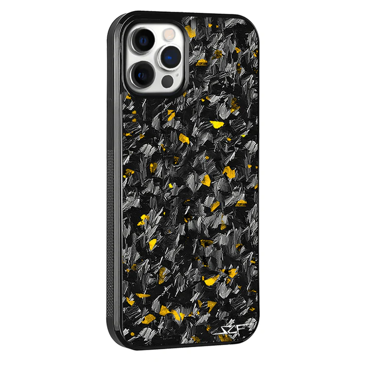 iPhone 15 Pro Max Real Gold Flake Forged Carbon Fiber Phone Case | CLASSIC Series - Image 8