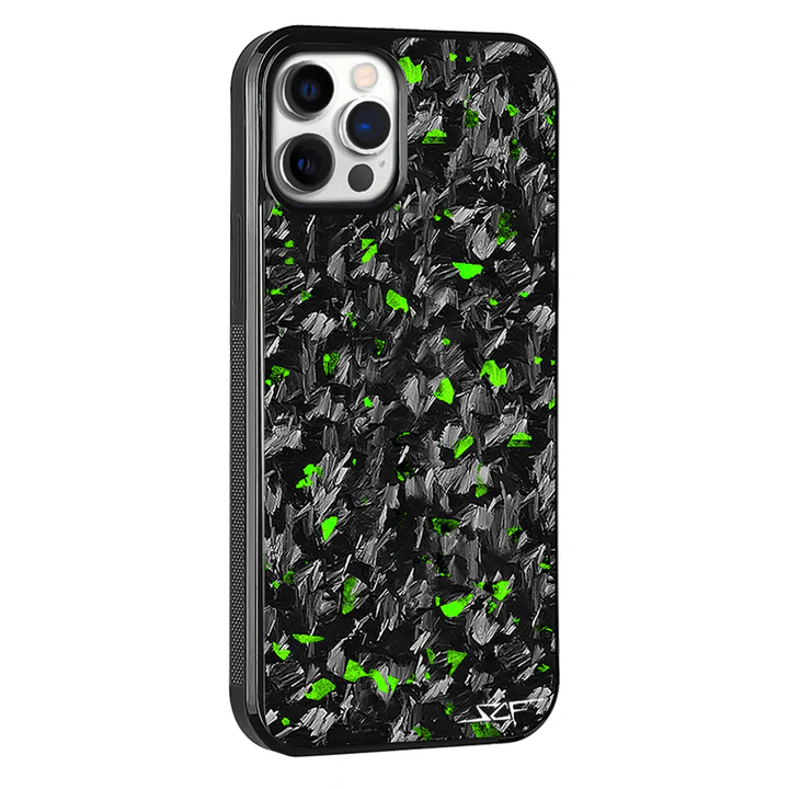 iPhone 15 Pro Max Real Green Flake Forged Carbon Fiber Phone Case | CLASSIC Series - Image 8
