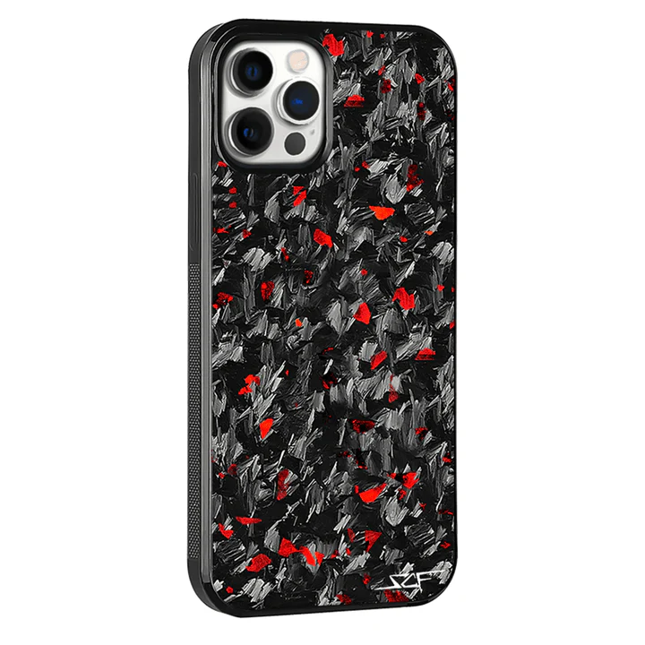 iPhone 15 Pro Max Real Red Flake Forged Carbon Fiber Phone Case | CLASSIC Series - Image 20