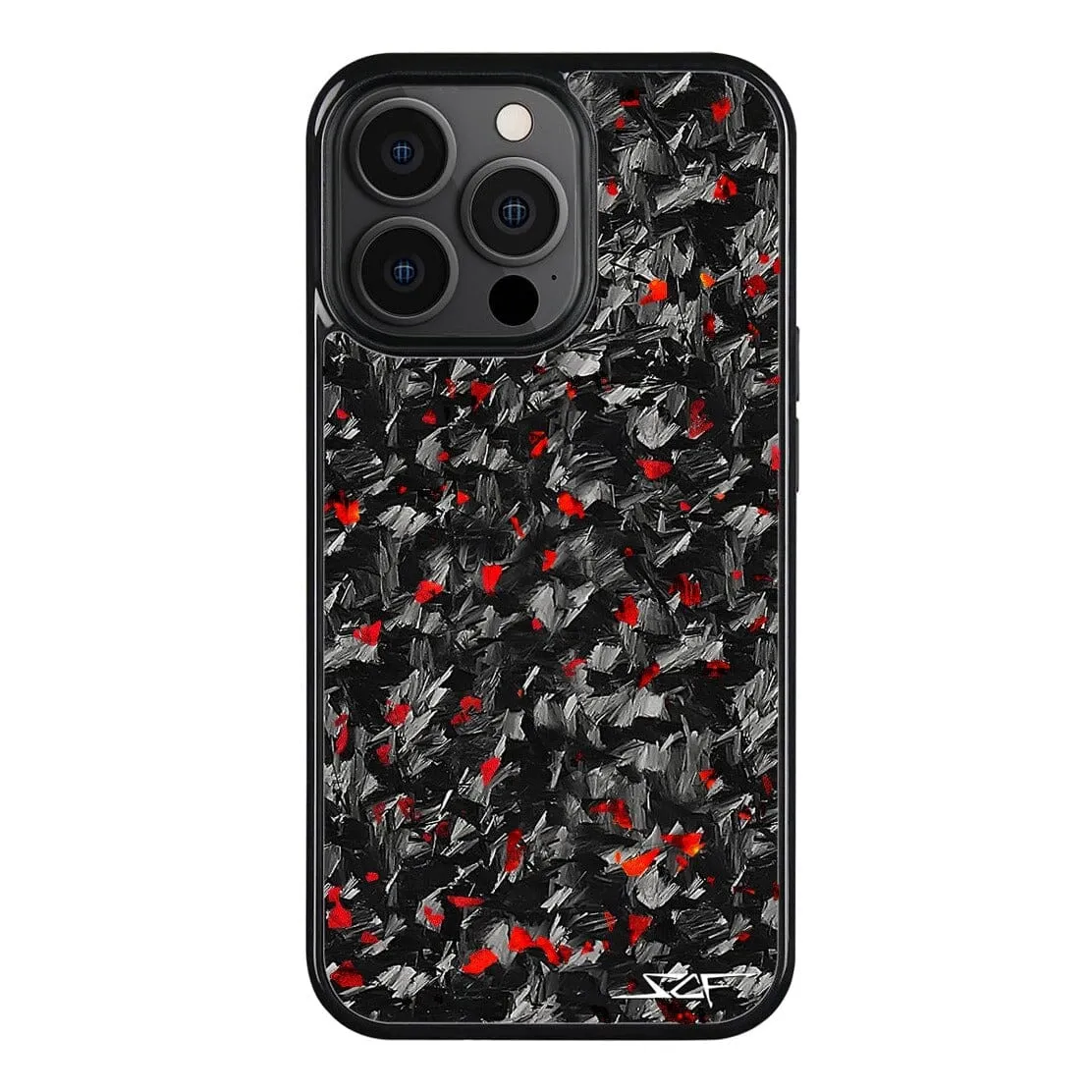 iPhone 15 Pro Max Real Red Flake Forged Carbon Fiber Phone Case | CLASSIC Series - Image 3