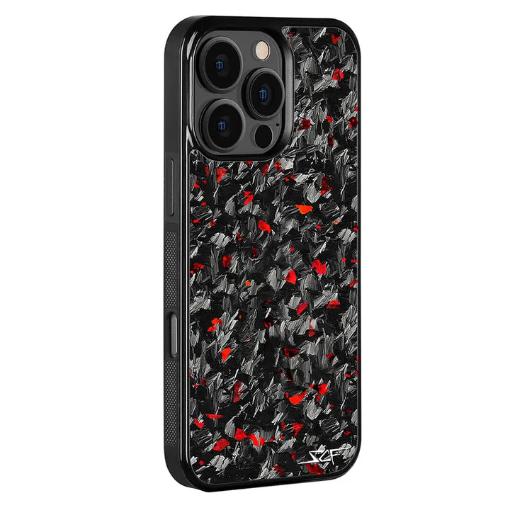 iPhone 15 Pro Max Real Red Flake Forged Carbon Fiber Phone Case | CLASSIC Series - Image 7