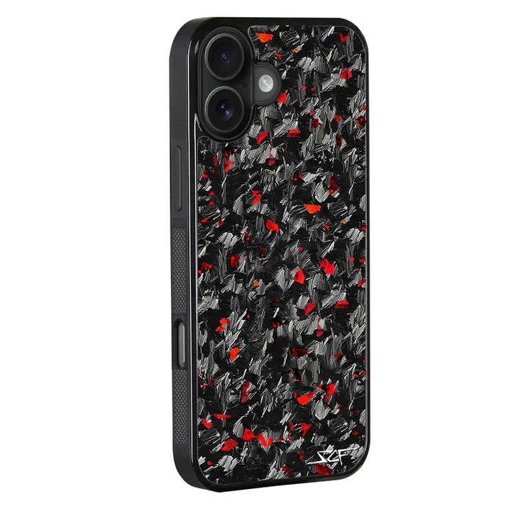 iPhone 15 Pro Max Real Red Flake Forged Carbon Fiber Phone Case | CLASSIC Series - Image 9