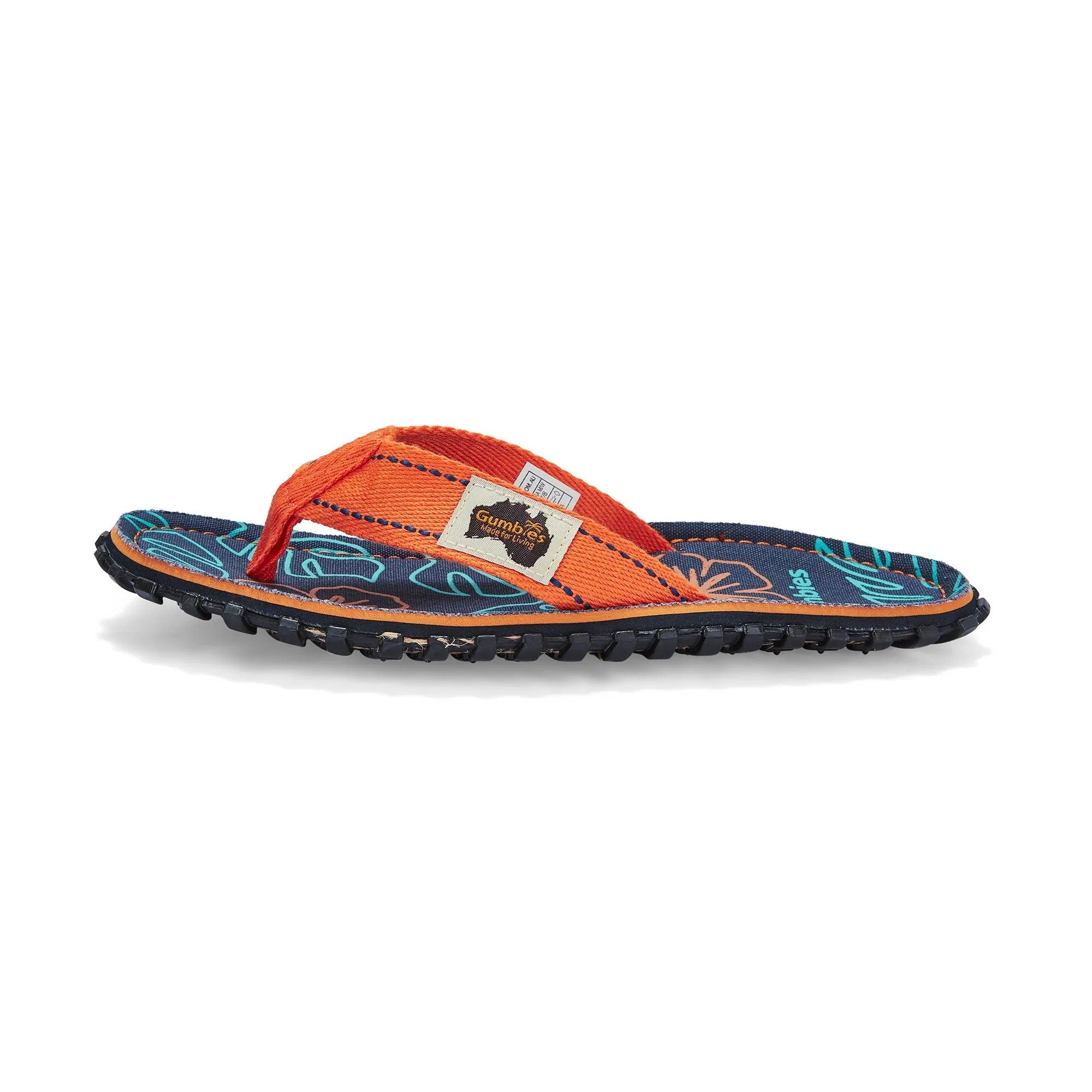 Islander Flip-Flops - Men's - Orange Hibiscus - Image 6