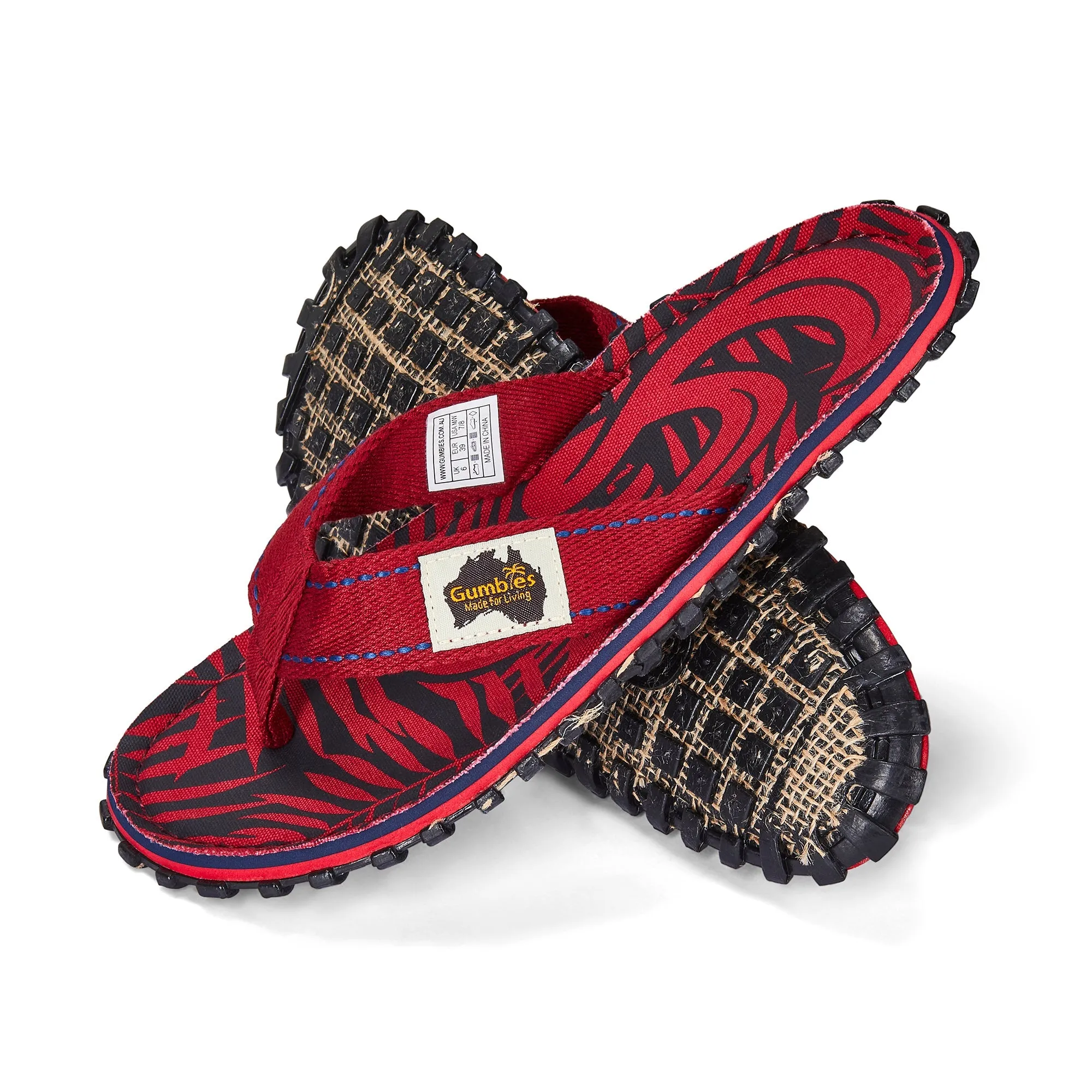 Islander Flip-Flops - Men's - Red G - Image 4