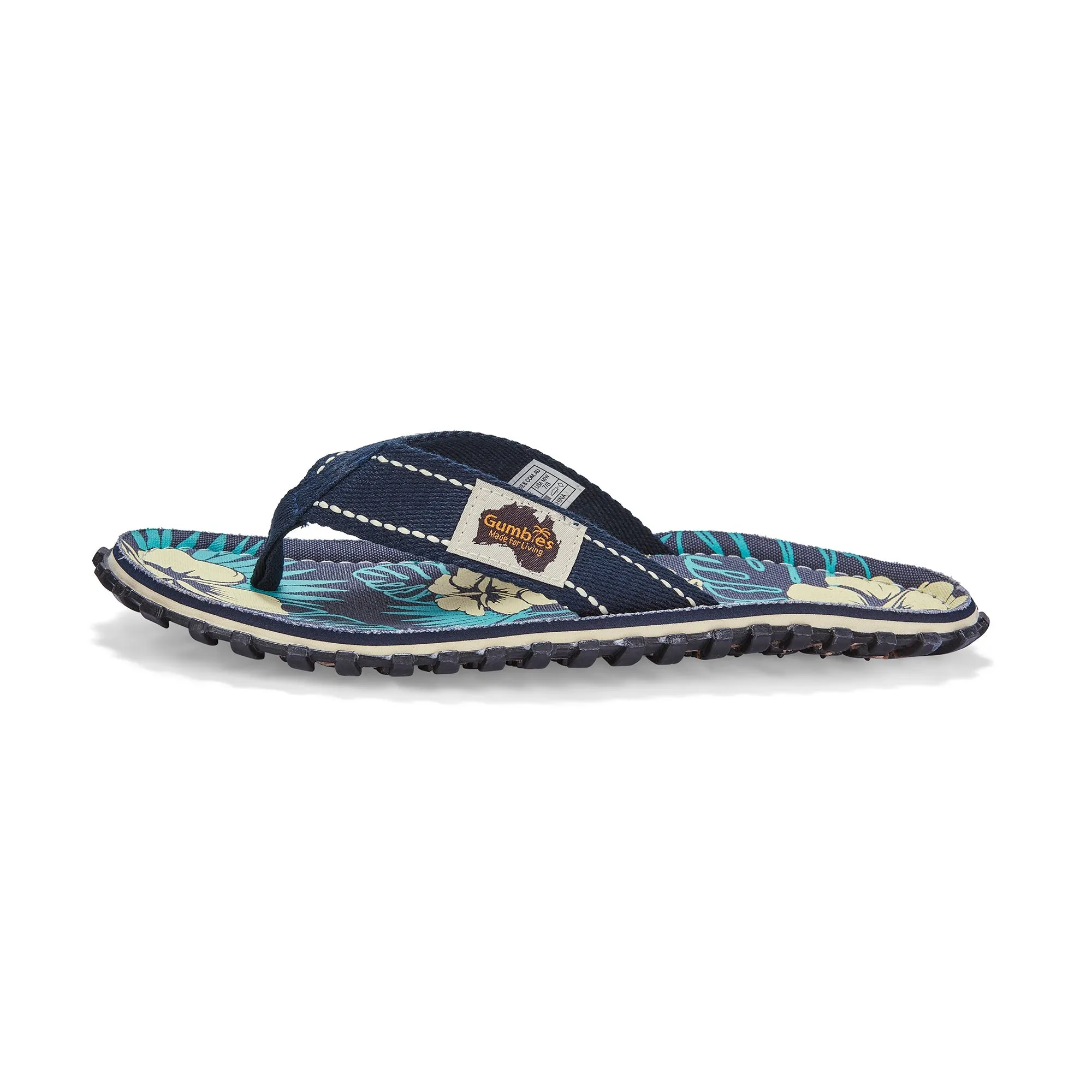 Islander Flip-Flops - Women's - Blue Hibiscus - Image 5