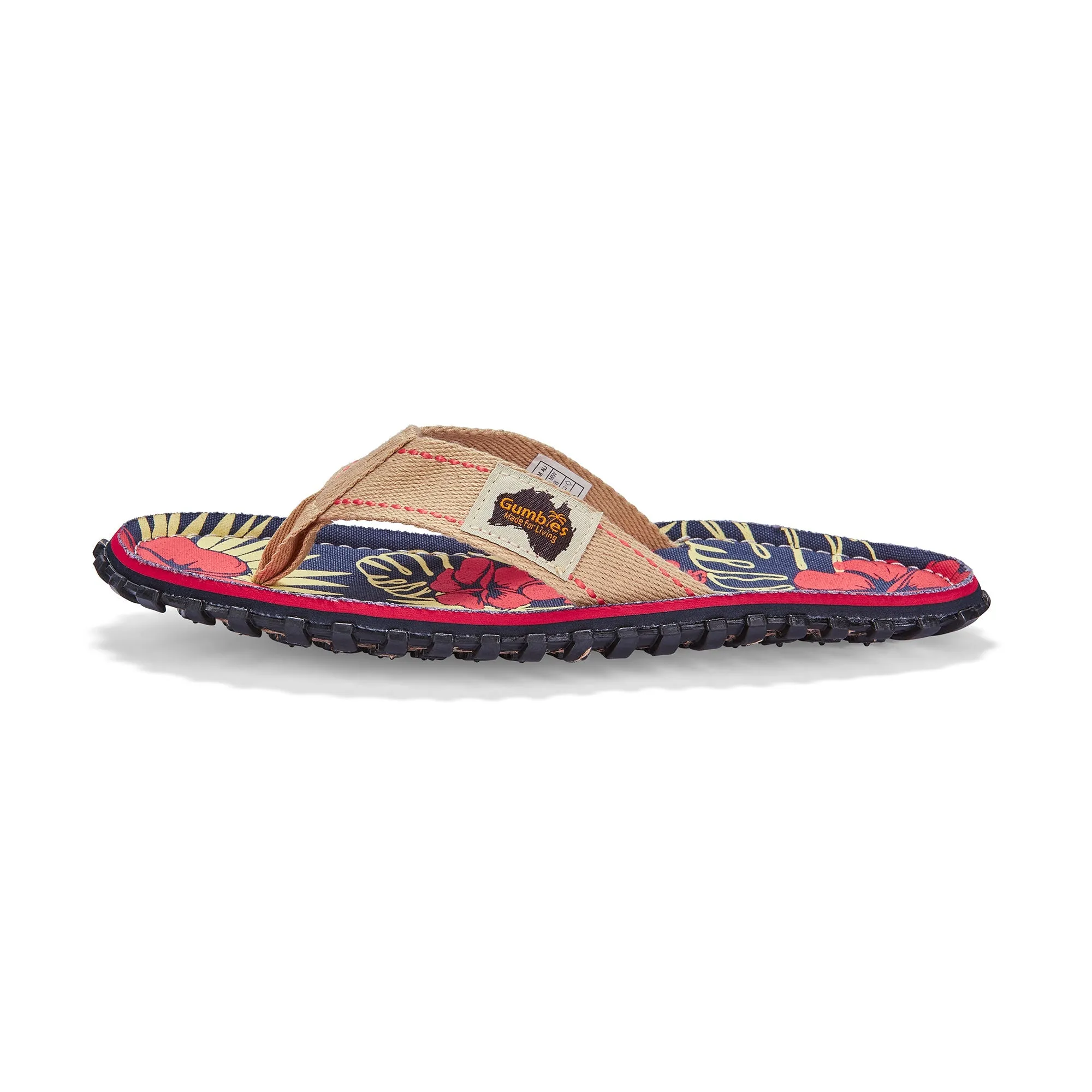Islander Flip-Flops - Women's - Denim Hibiscus - Image 6