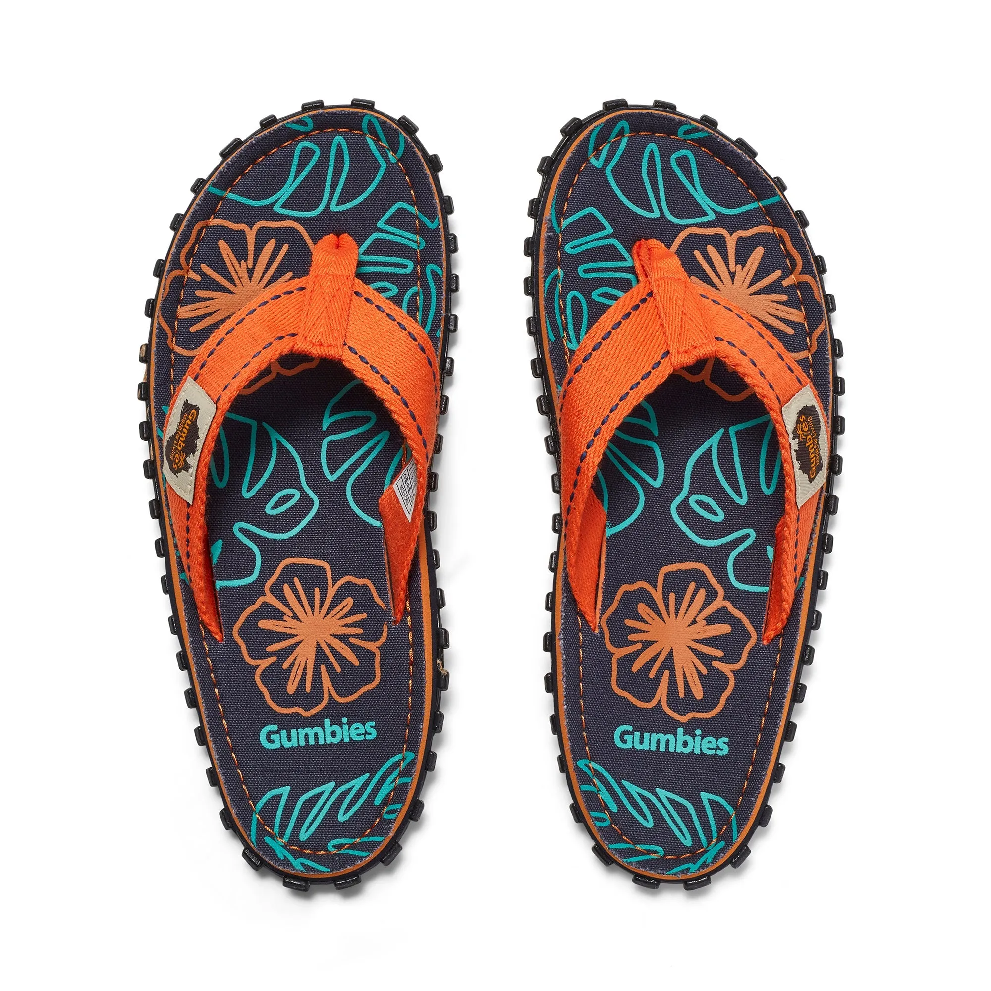 Islander Flip-Flops - Women's - Orange Hibiscus - Image 3