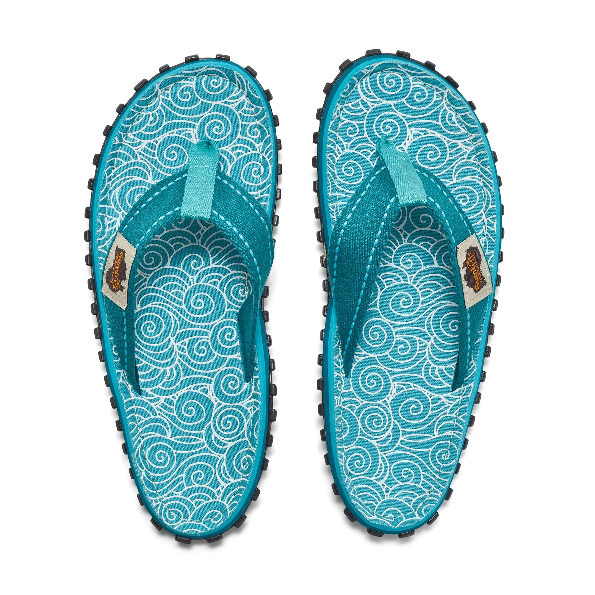 Islander Flip-Flops - Women's - Turquoise Swirls - Image 2