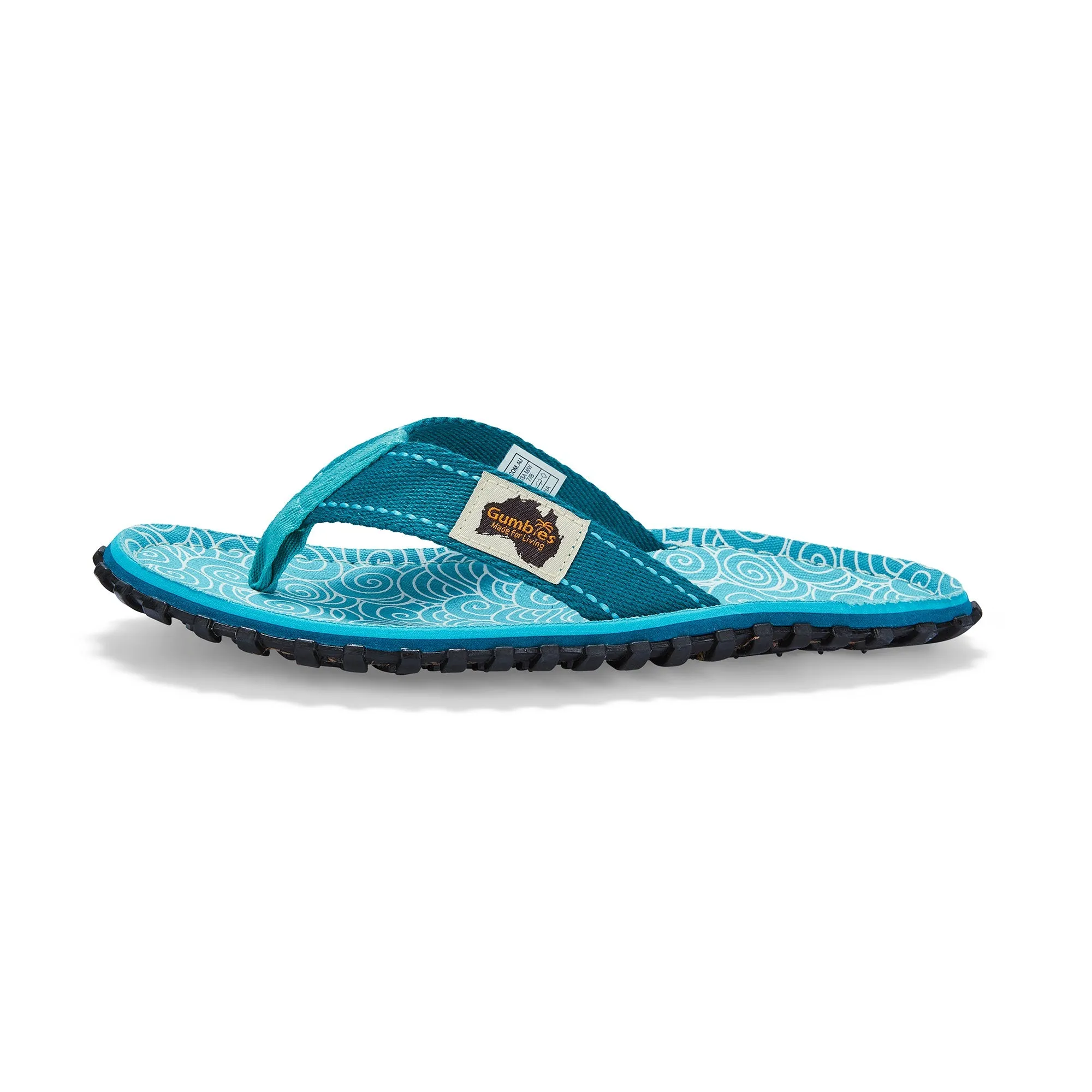 Islander Flip-Flops - Women's - Turquoise Swirls - Image 3