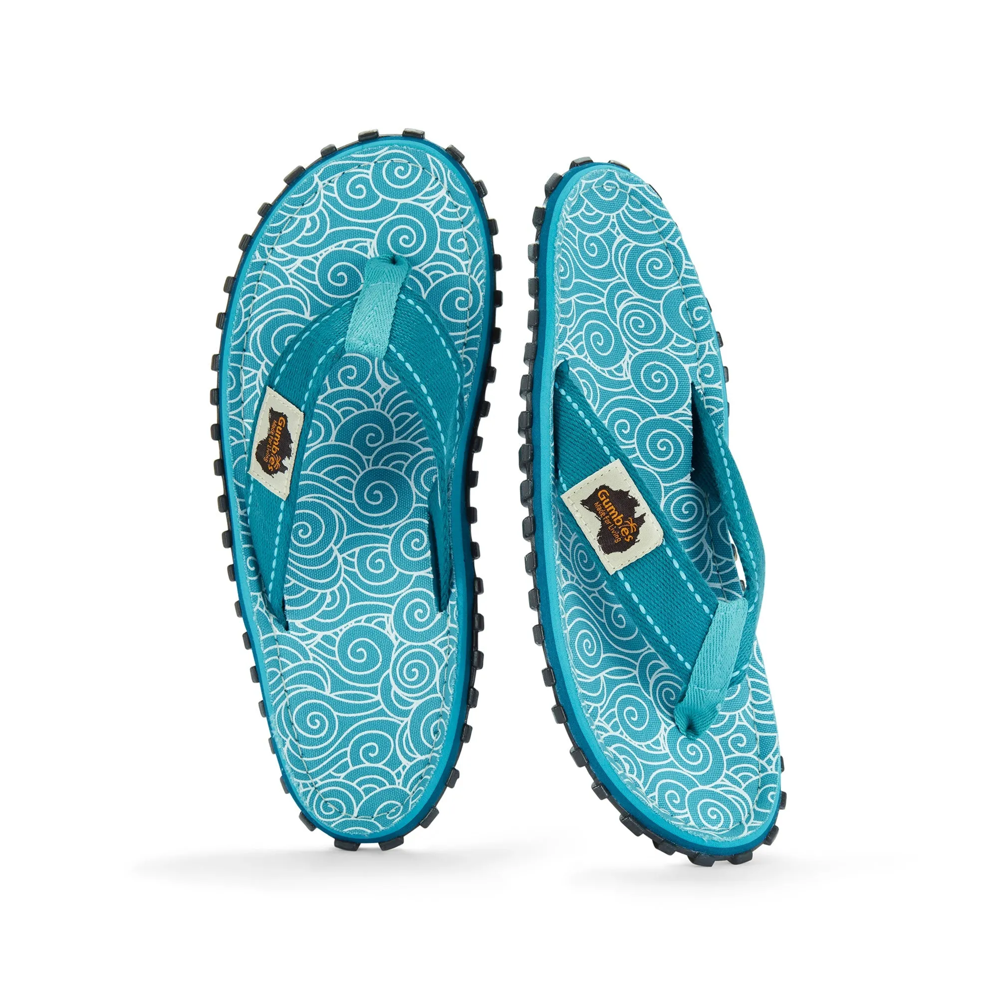 Islander Flip-Flops - Women's - Turquoise Swirls - Image 4