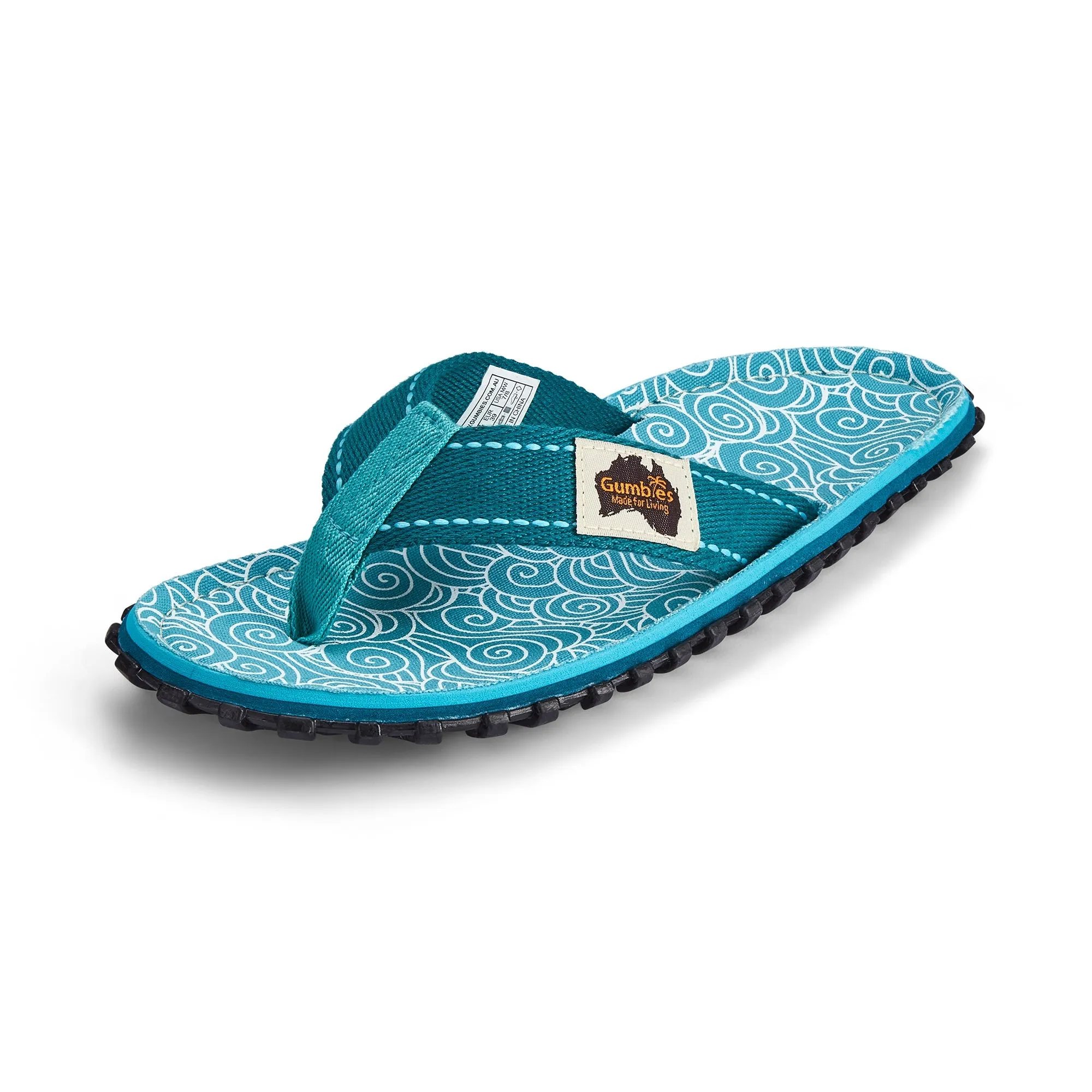 Islander Flip-Flops - Women's - Turquoise Swirls - Image 5