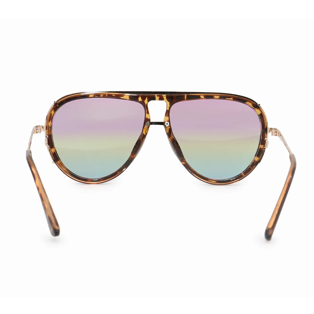 Ivy Luxe - Pride Tangle-Free Round Aviator Sunglasses - Image 6