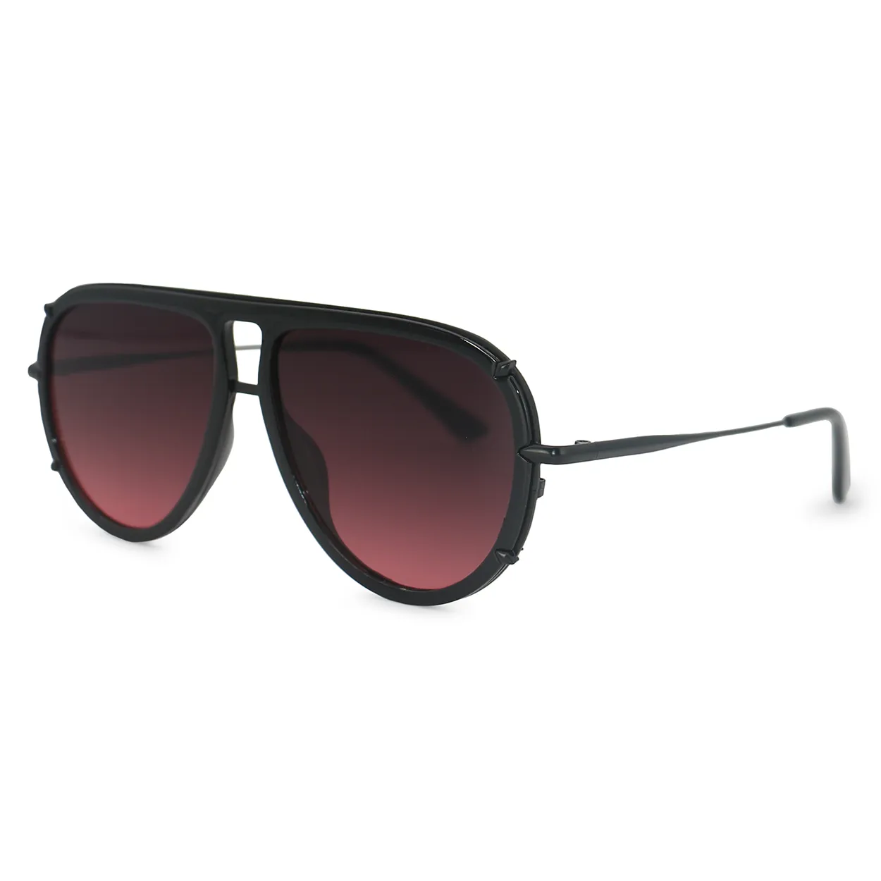 Ivy Luxe - Ruby Tangle-Free Round Aviator Sunglasses - Image 2