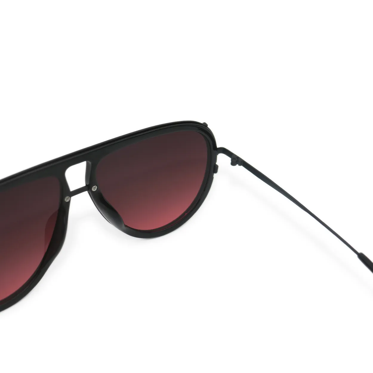 Ivy Luxe - Ruby Tangle-Free Round Aviator Sunglasses - Image 6
