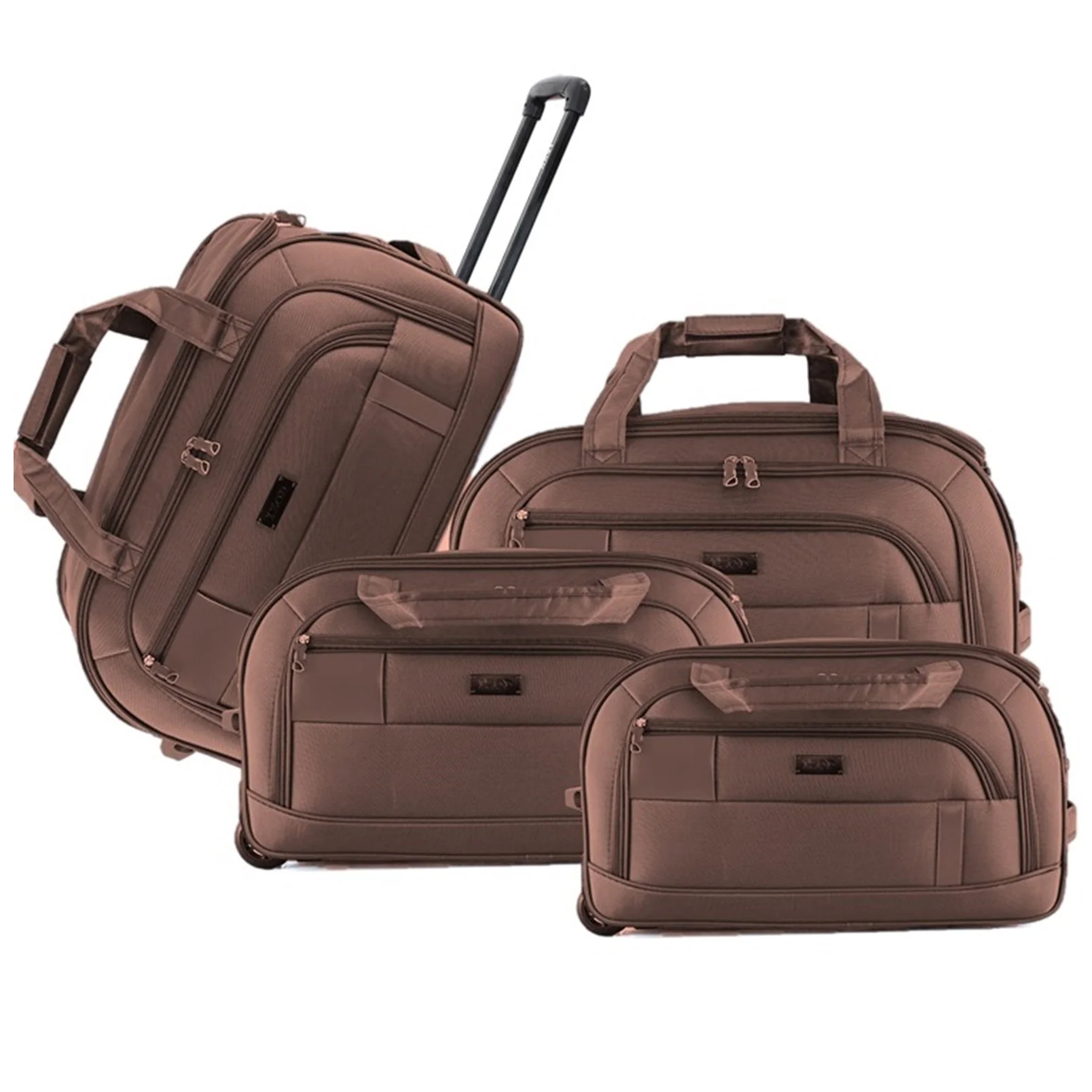 Gavin Soft shell Lightweight Duffel Rolling Bag 4 Piece Set - Image 17