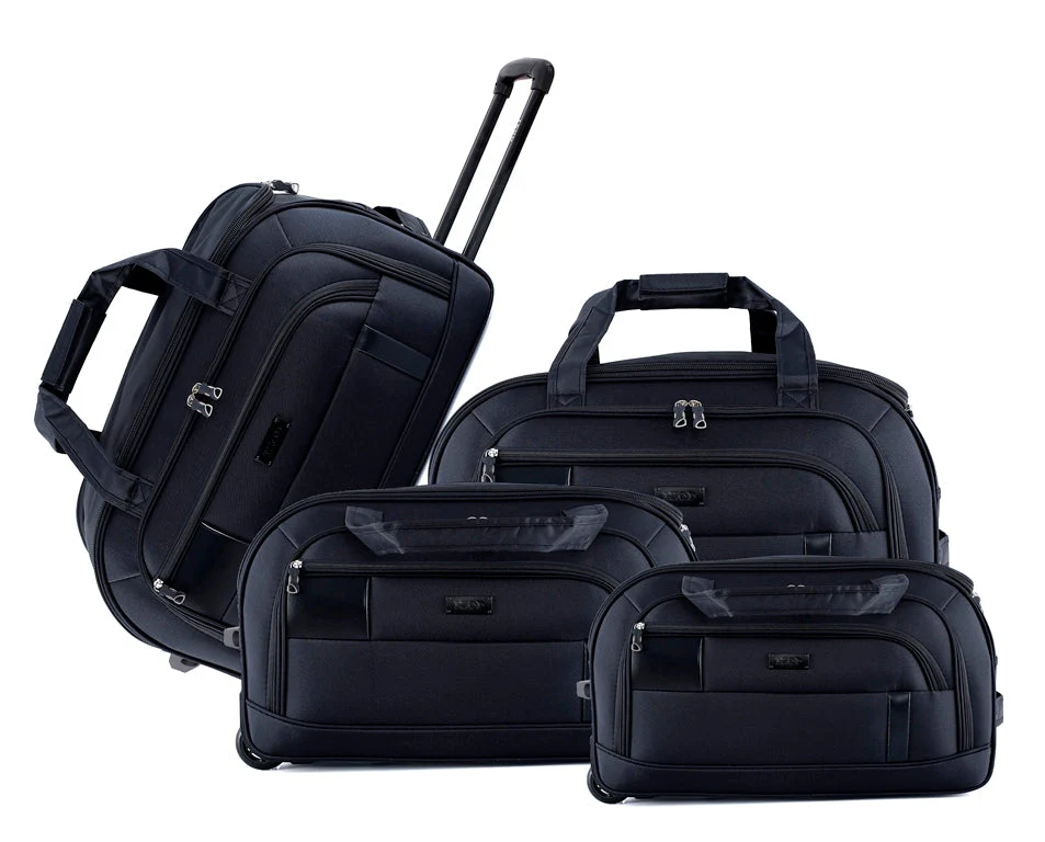 Gavin Soft shell Lightweight Duffel Rolling Bag 4 Piece Set - Image 6