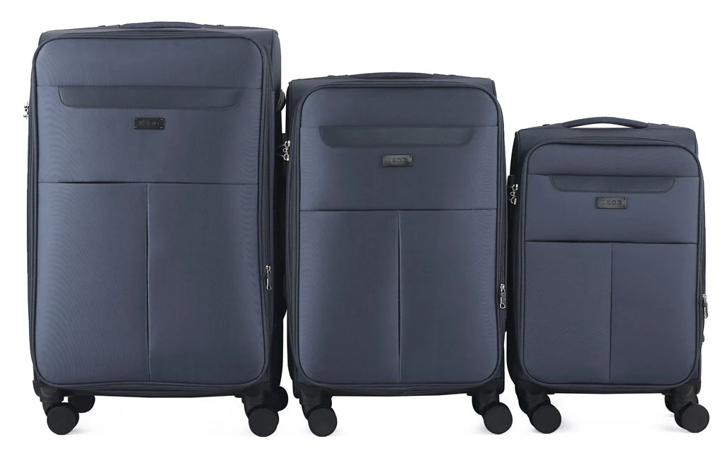Liam Soft Shell Expandable 3 Piece Spinner Luggage Set with Lock - Image 10
