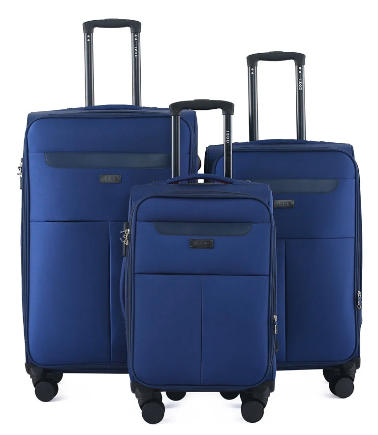 Liam Soft Shell Expandable 3 Piece Spinner Luggage Set with Lock - Image 13