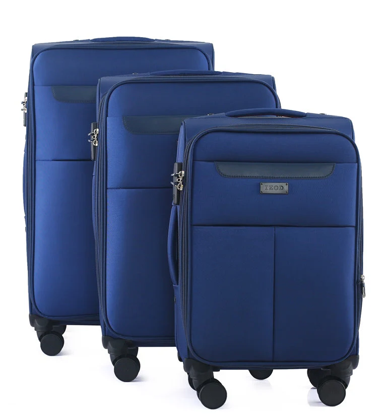 Liam Soft Shell Expandable 3 Piece Spinner Luggage Set with Lock - Image 14