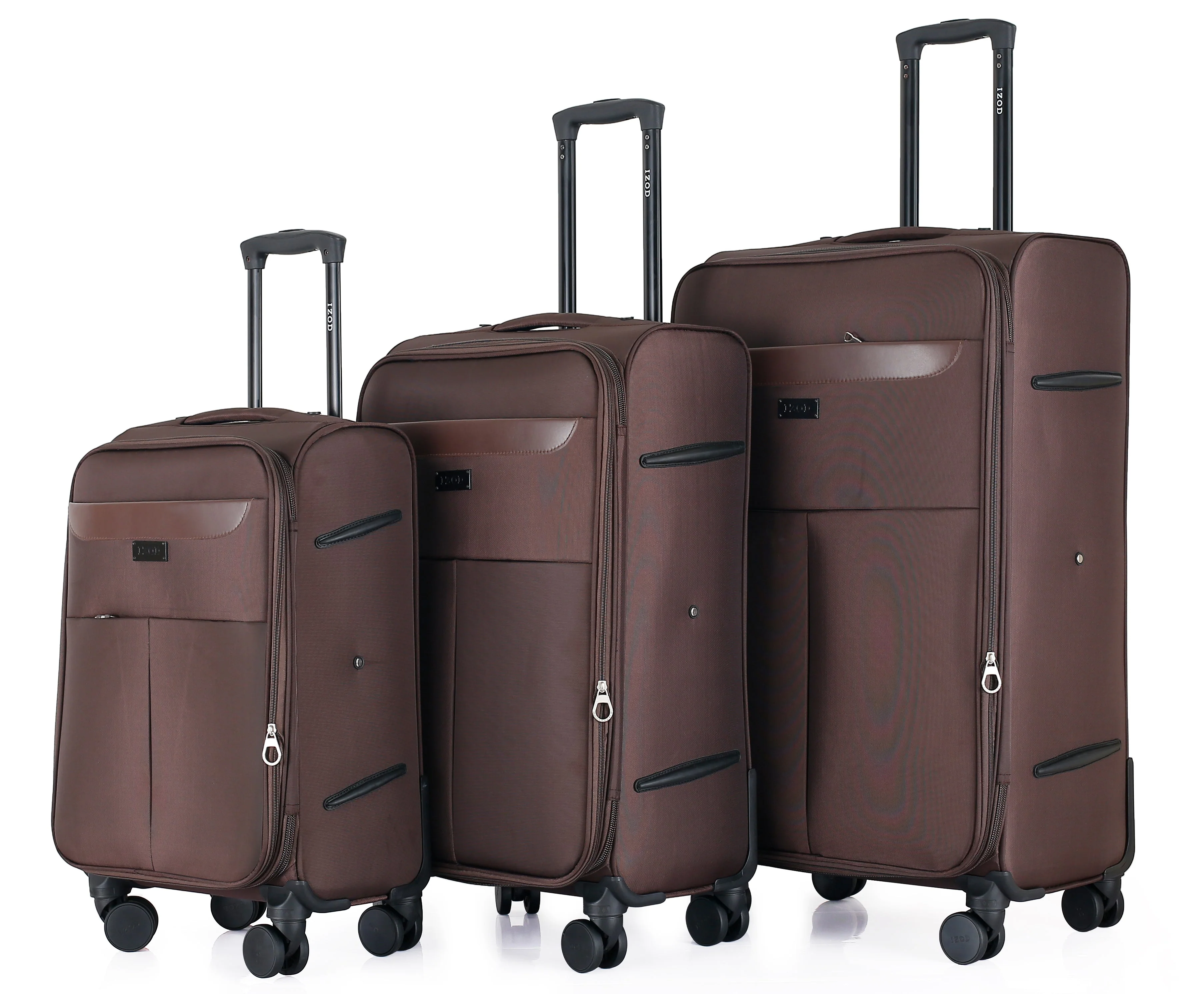 Liam Soft Shell Expandable 3 Piece Spinner Luggage Set with Lock - Image 21