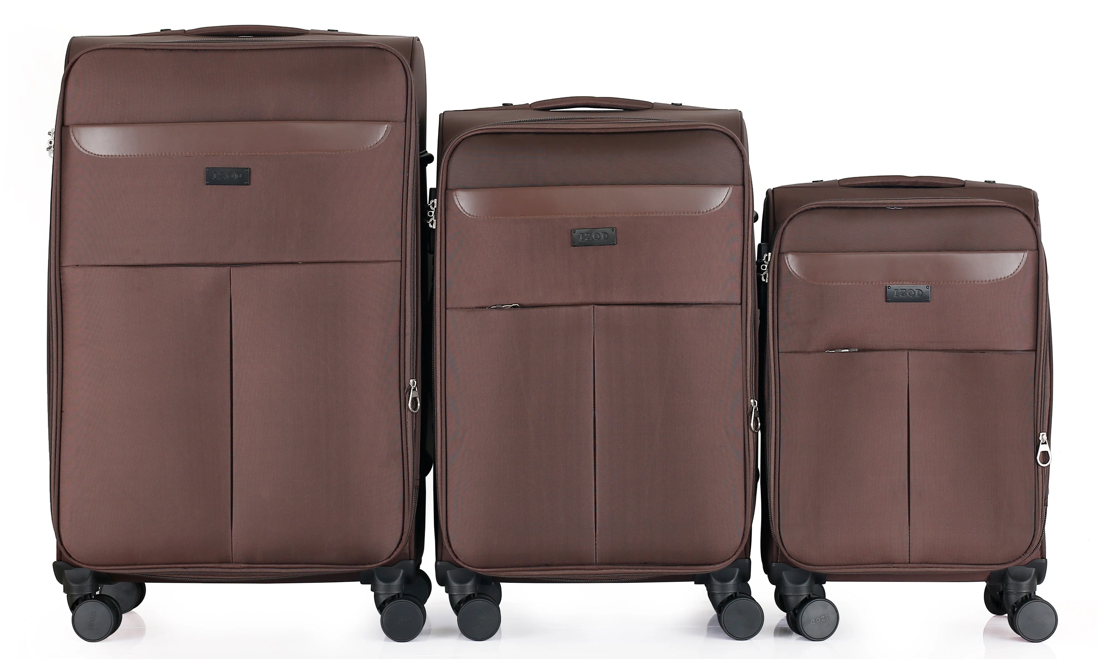 Liam Soft Shell Expandable 3 Piece Spinner Luggage Set with Lock - Image 22