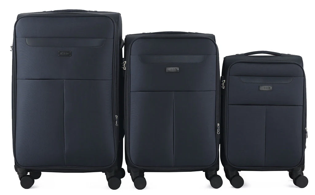 Liam Soft Shell Expandable 3 Piece Spinner Luggage Set with Lock - Image 5