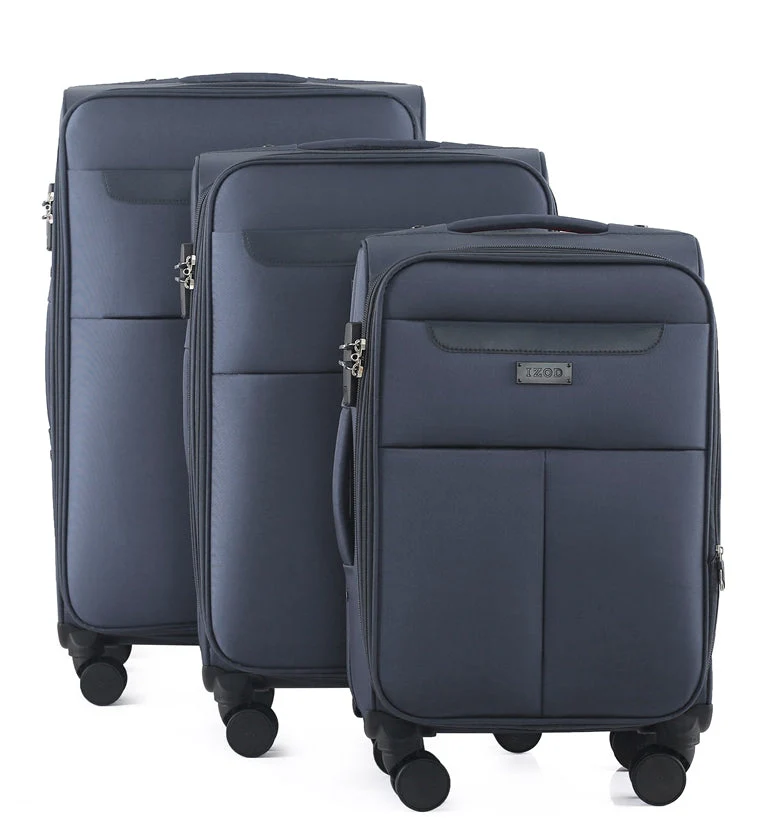 Liam Soft Shell Expandable 3 Piece Spinner Luggage Set with Lock - Image 8