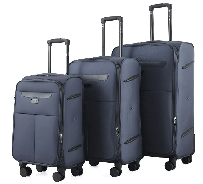 Liam Soft Shell Expandable 3 Piece Spinner Luggage Set with Lock - Image 9
