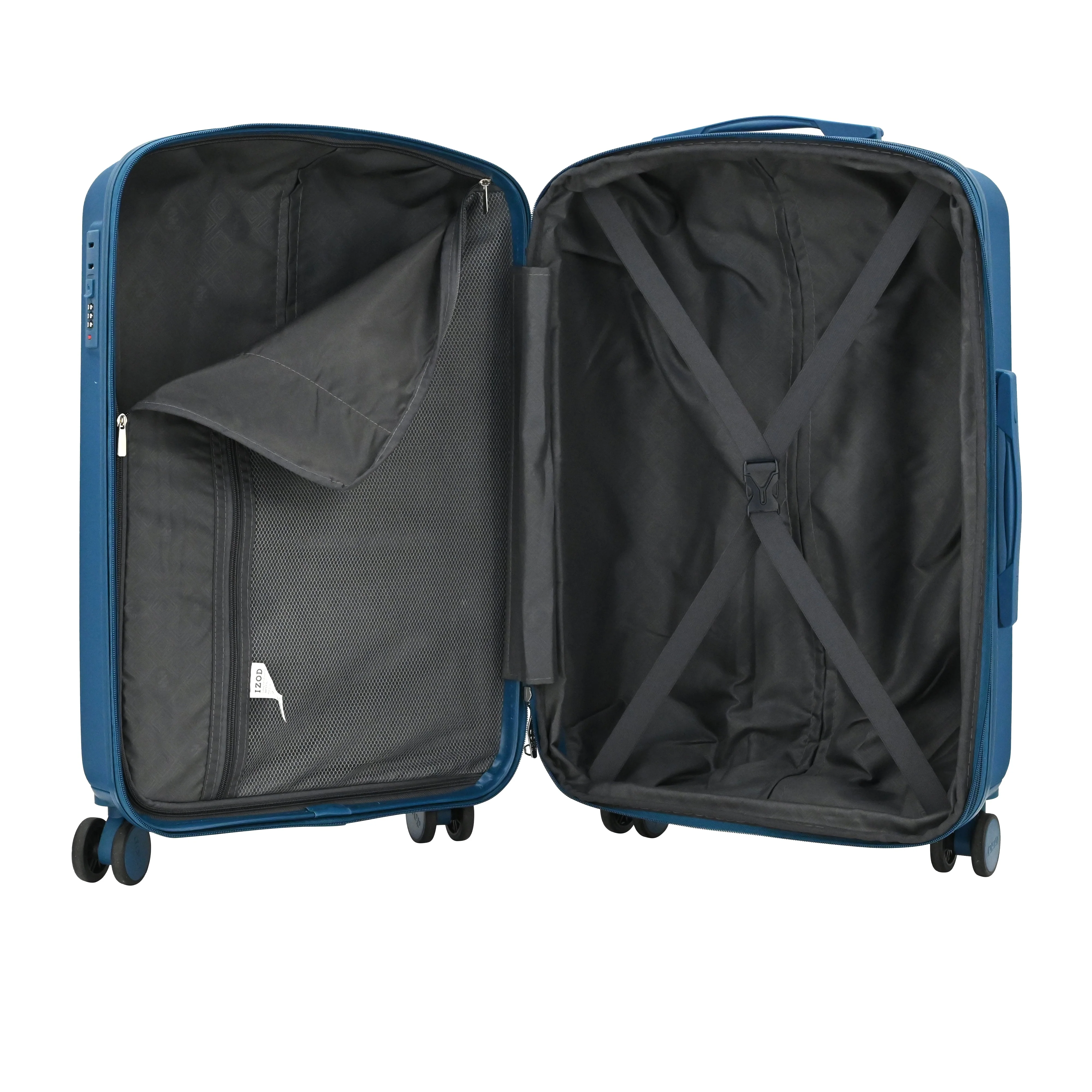 Mateo Expandable 3 Piece Spinner Luggage Set with Lock - Image 12