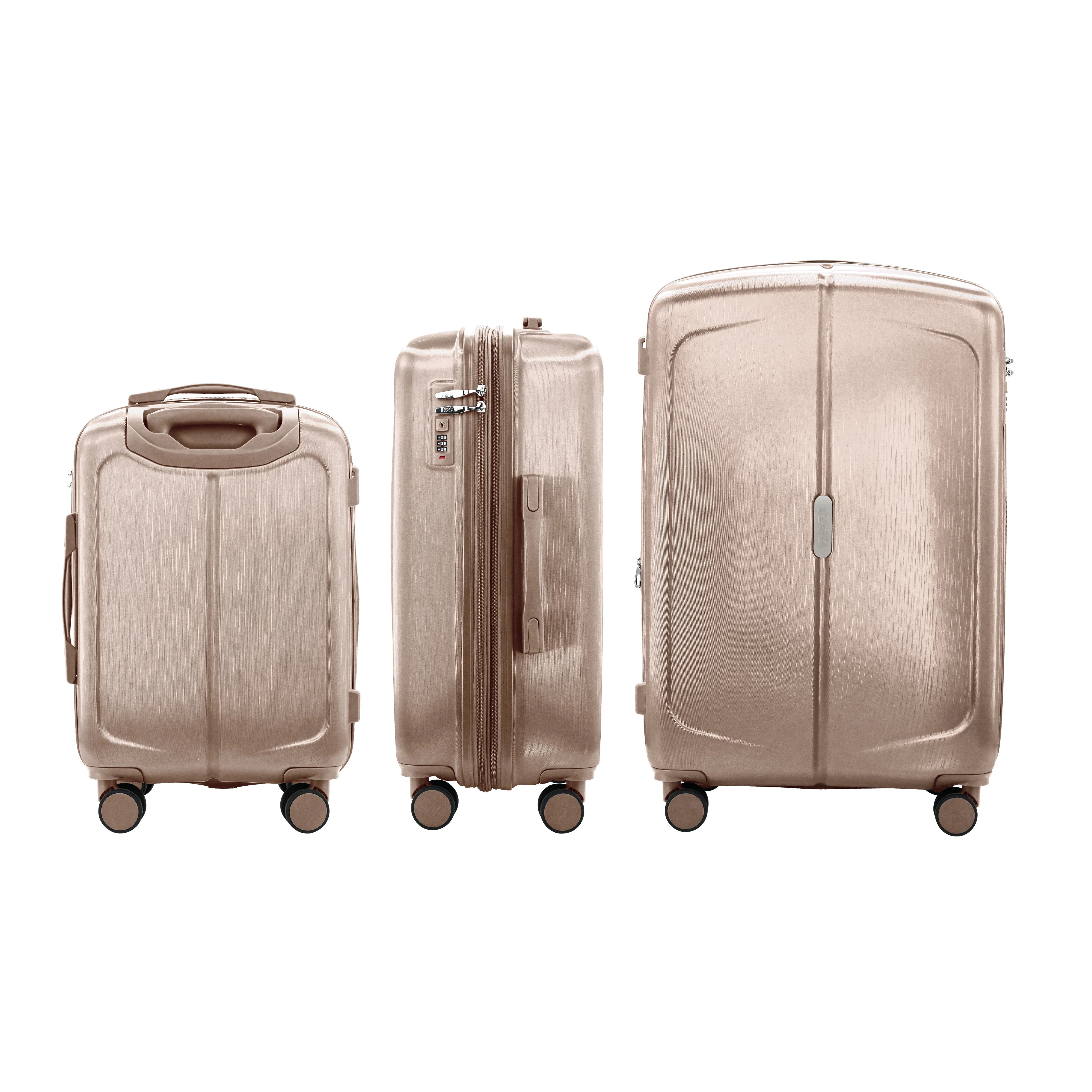 Mateo Expandable 3 Piece Spinner Luggage Set with Lock - Image 15