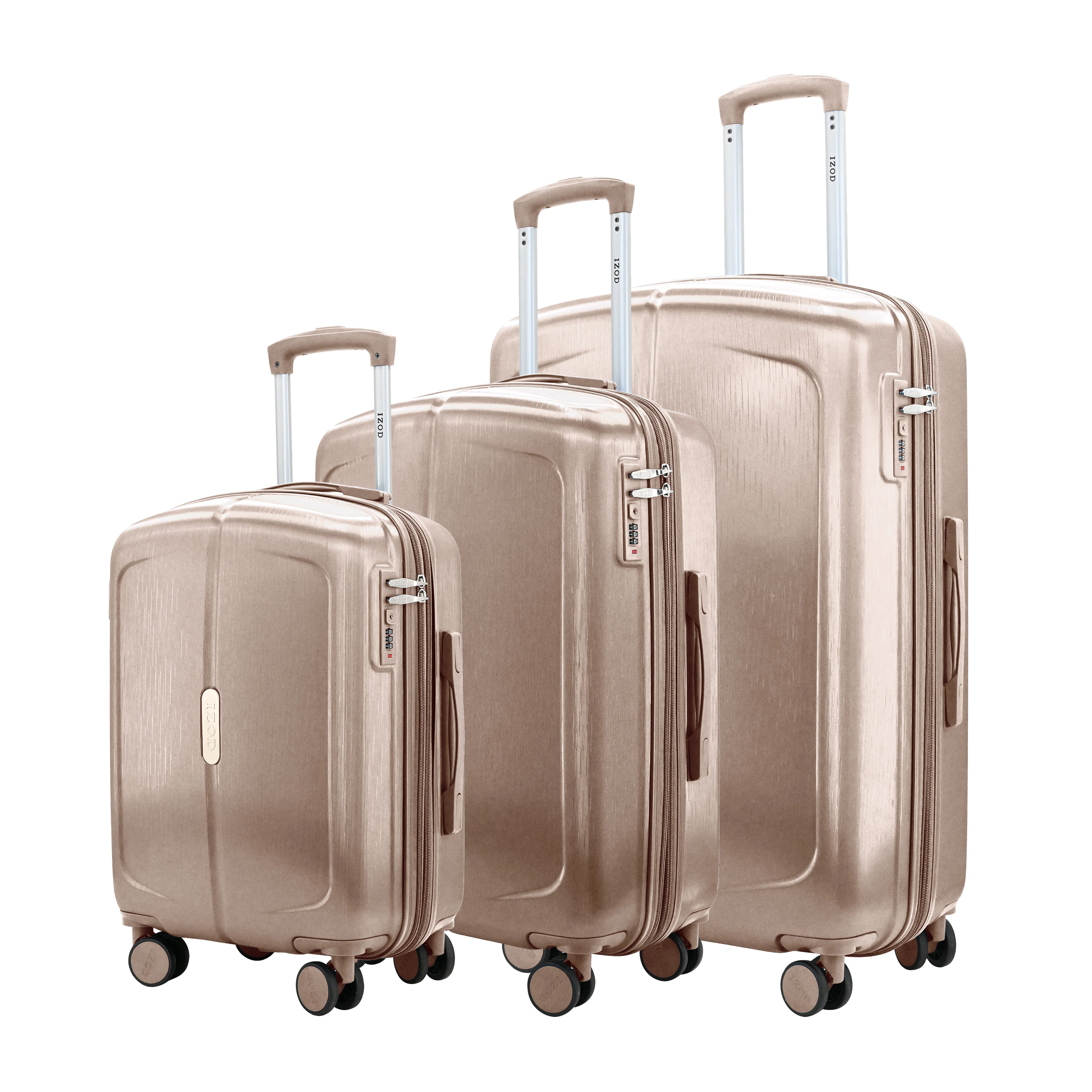 Mateo Expandable 3 Piece Spinner Luggage Set with Lock - Image 16