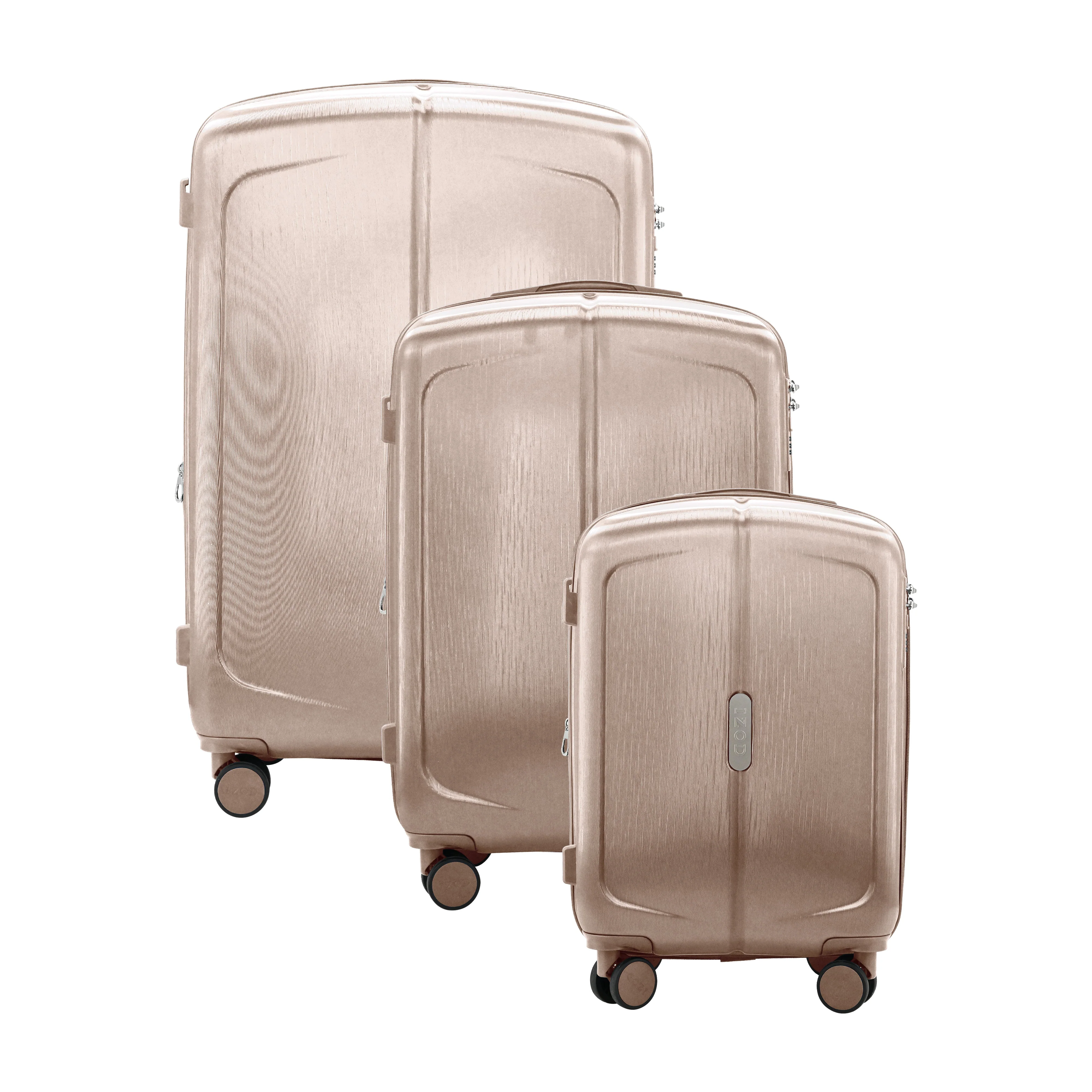 Mateo Expandable 3 Piece Spinner Luggage Set with Lock - Image 17