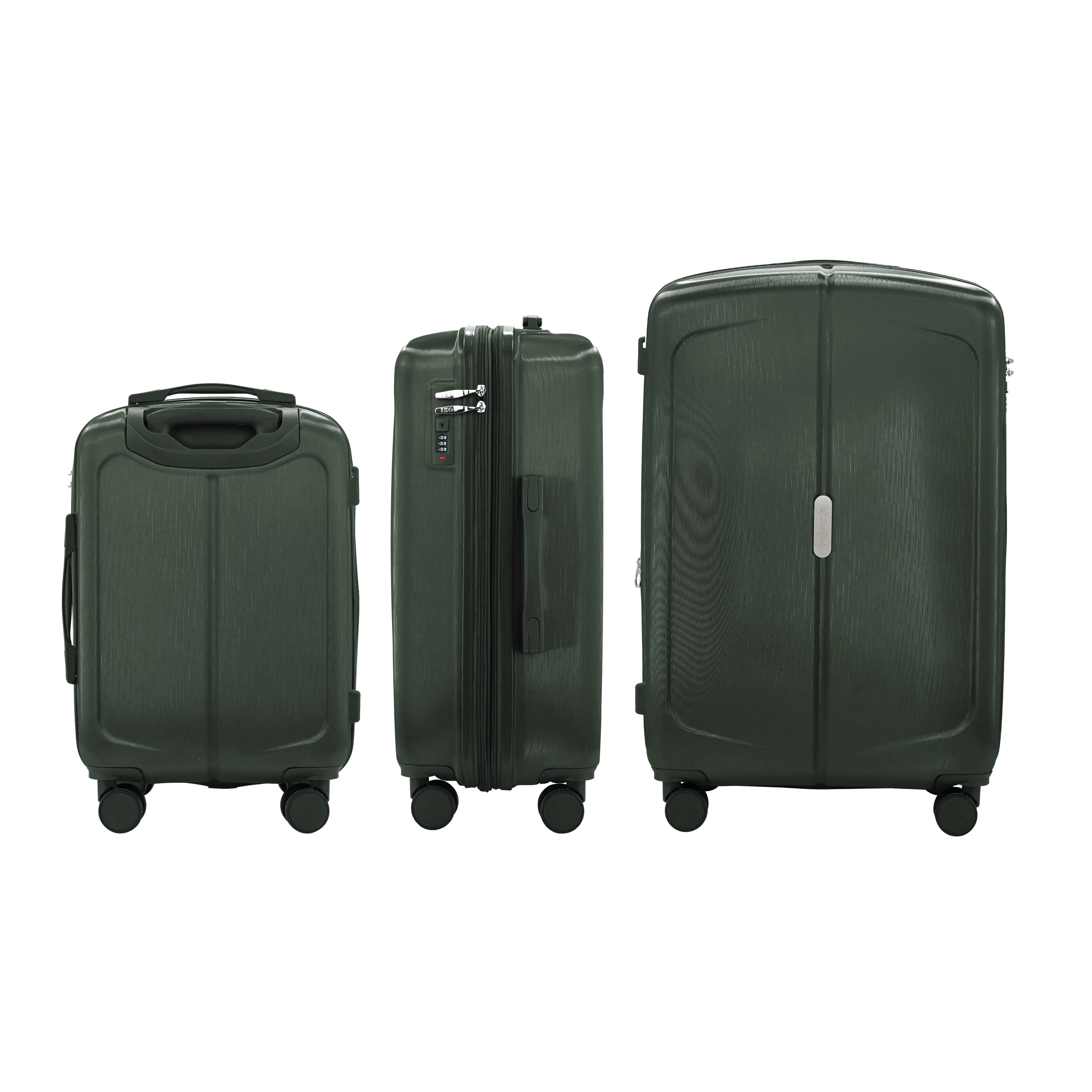 Mateo Expandable 3 Piece Spinner Luggage Set with Lock - Image 21