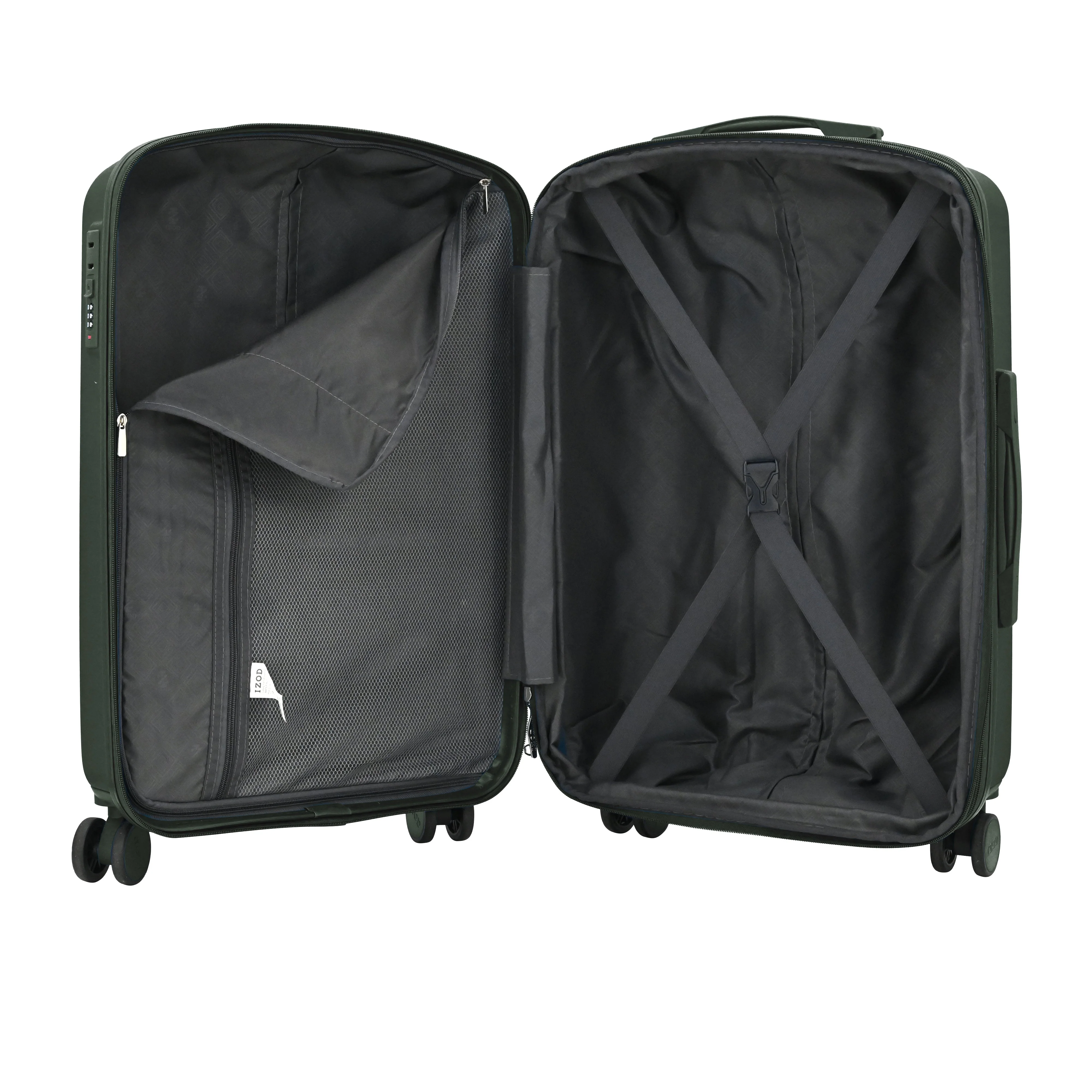 Mateo Expandable 3 Piece Spinner Luggage Set with Lock - Image 24